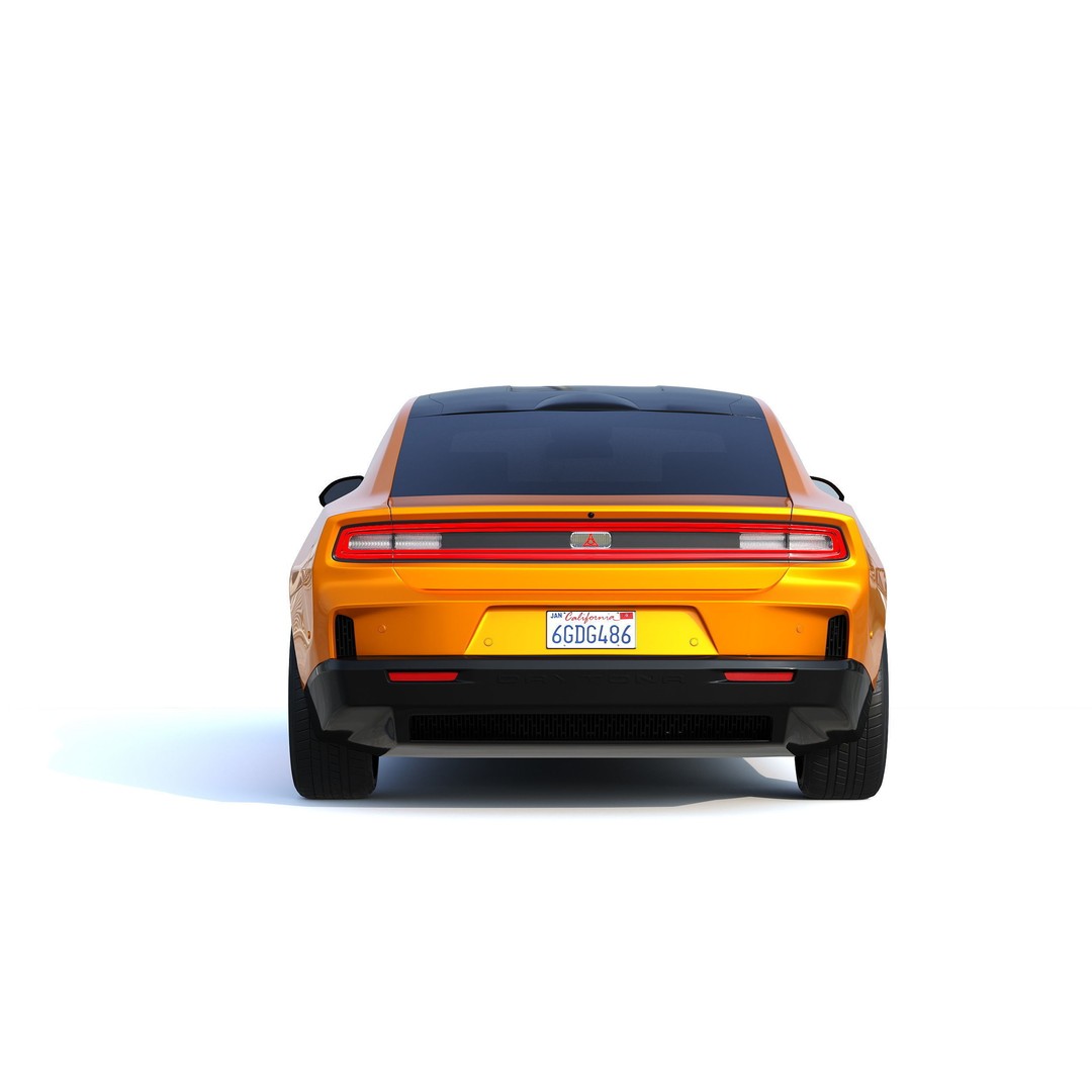 Dodge Charger Daytona 3D Model – Sport Car, PBR Textures, FBX - View 5