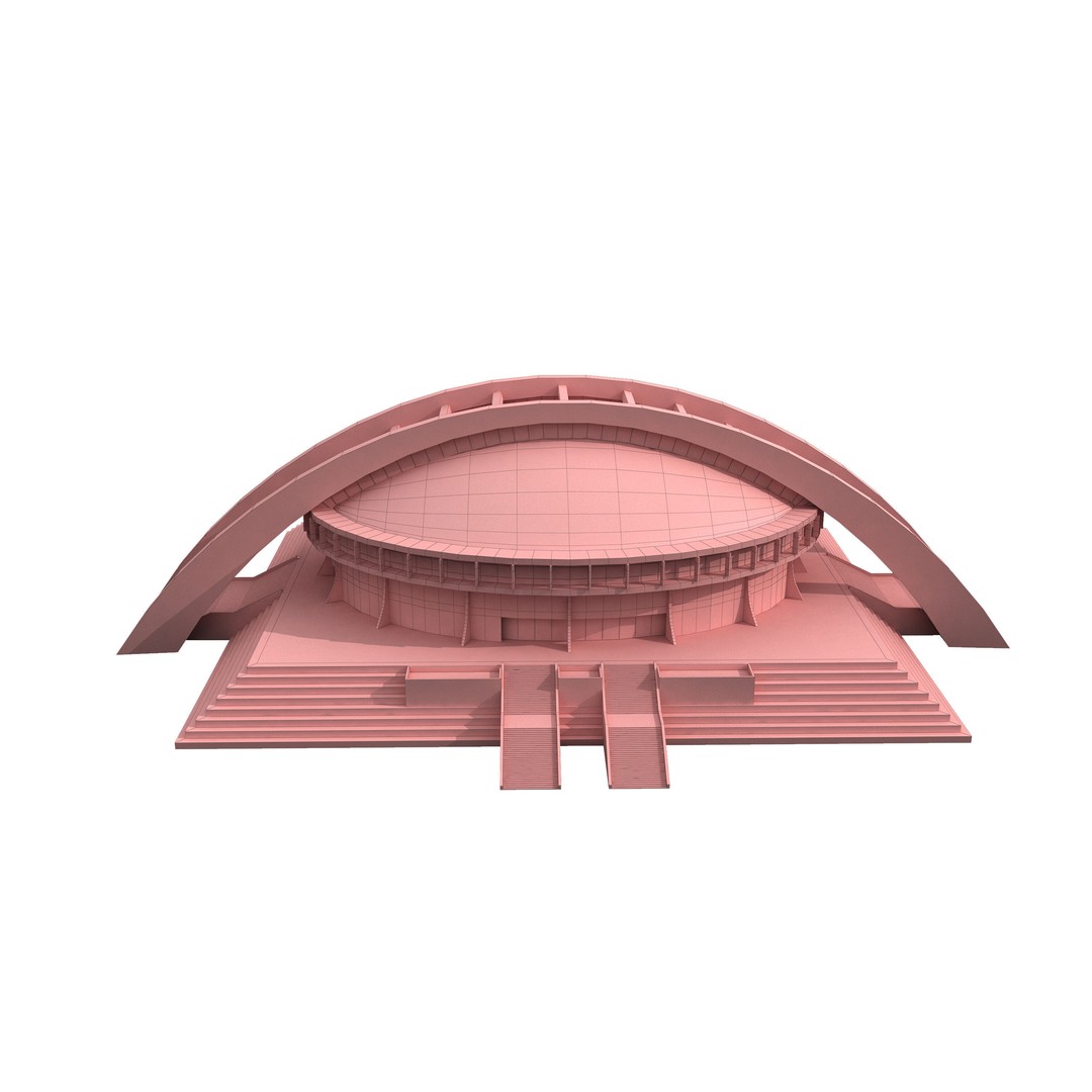 Comprehensive Sports Complex 3D Model – High Poly PBR Asset, FBX