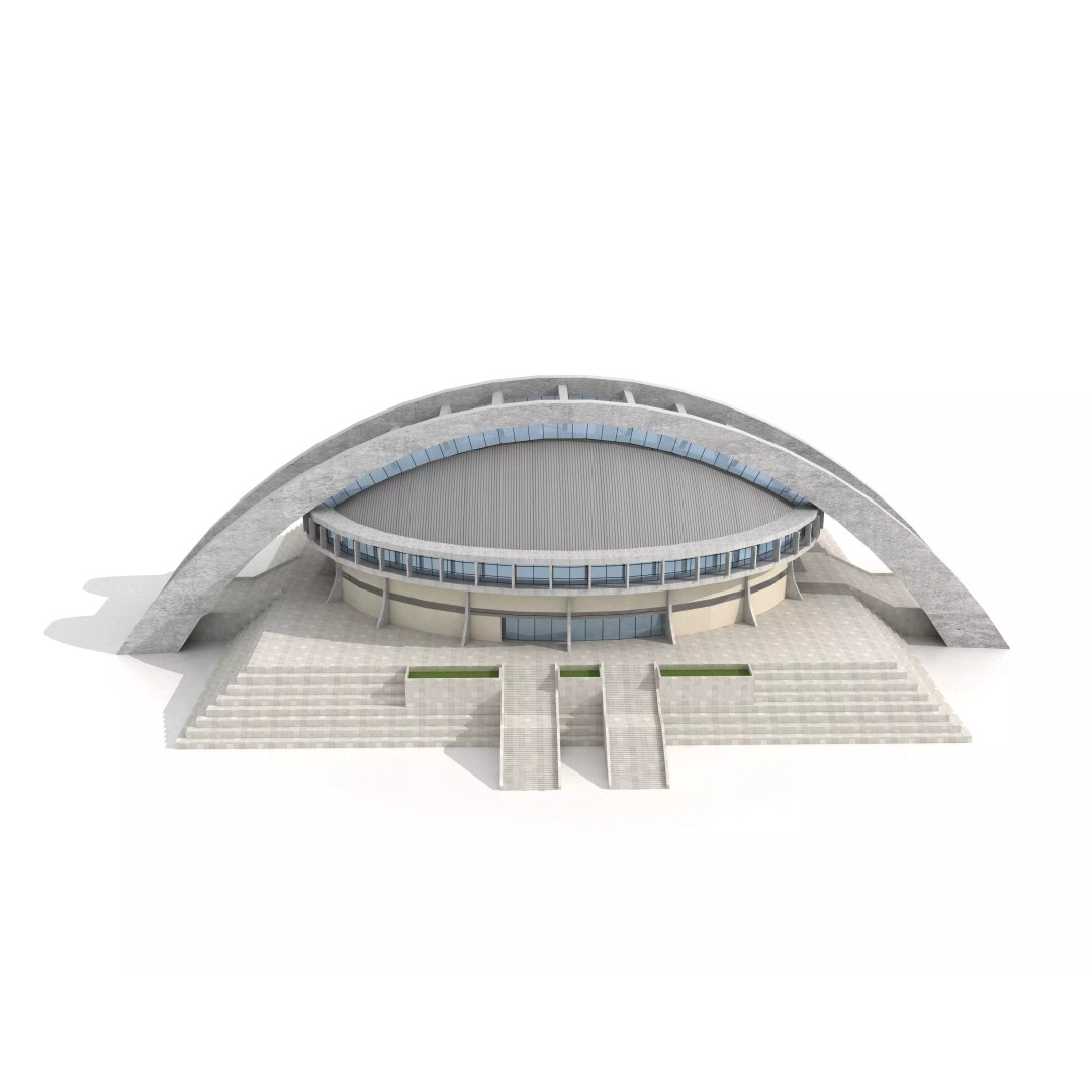 Comprehensive Sports Complex 3D Model – High Poly PBR Asset, FBX - View 2