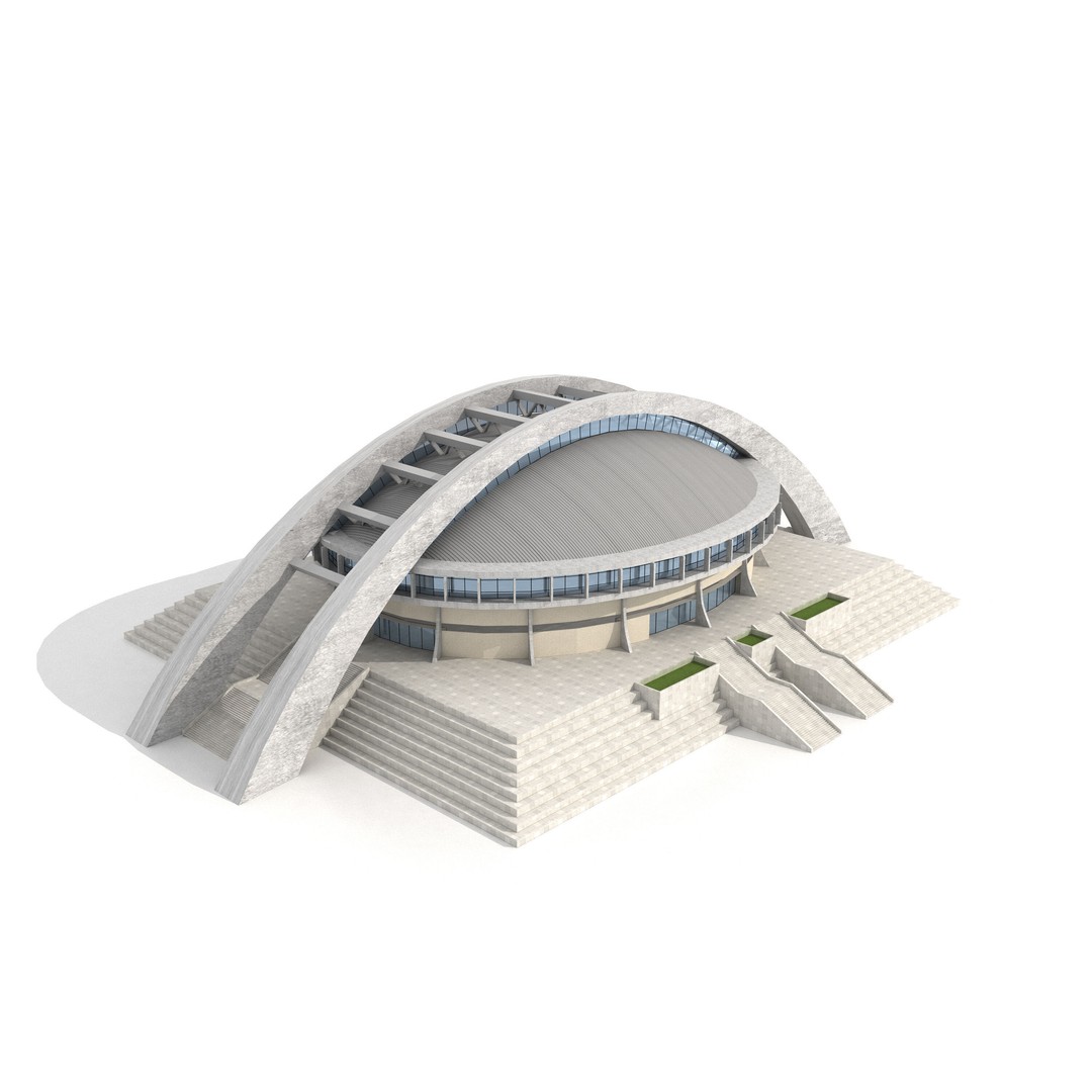 Comprehensive Sports Complex 3D Model – High Poly PBR Asset, FBX - View 4