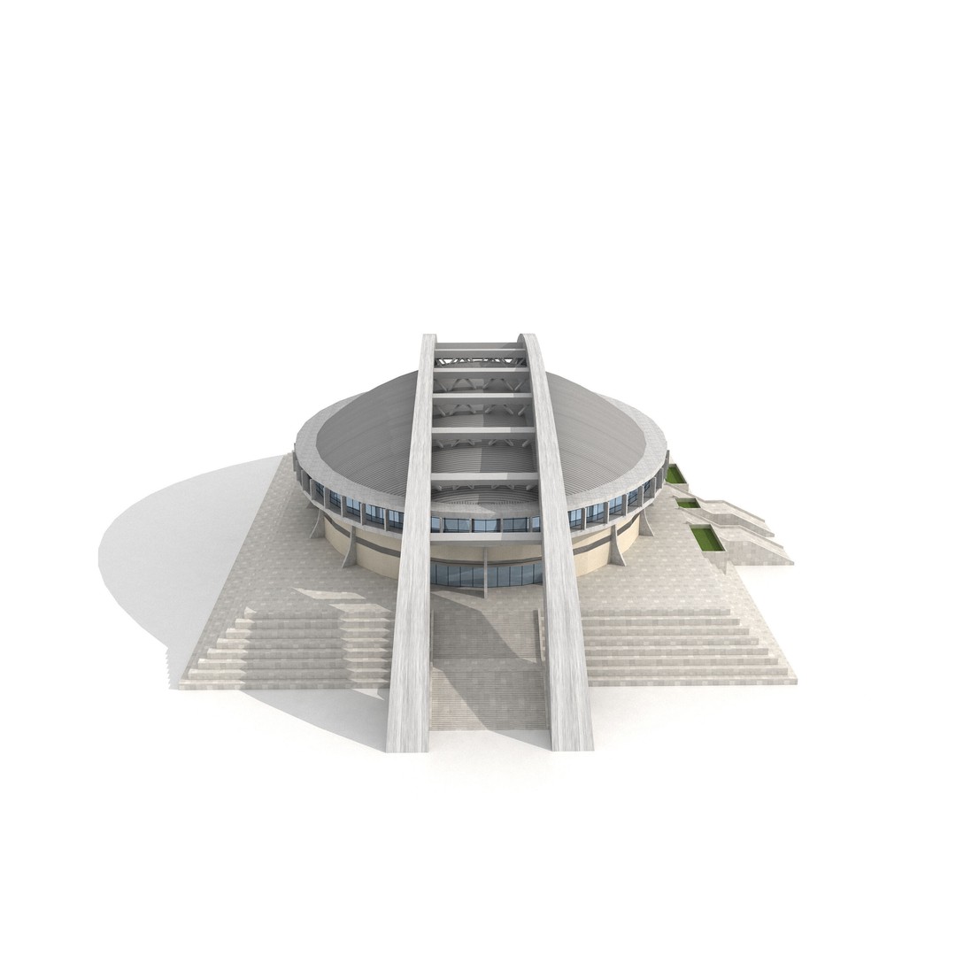 Comprehensive Sports Complex 3D Model – High Poly PBR Asset, FBX - View 5