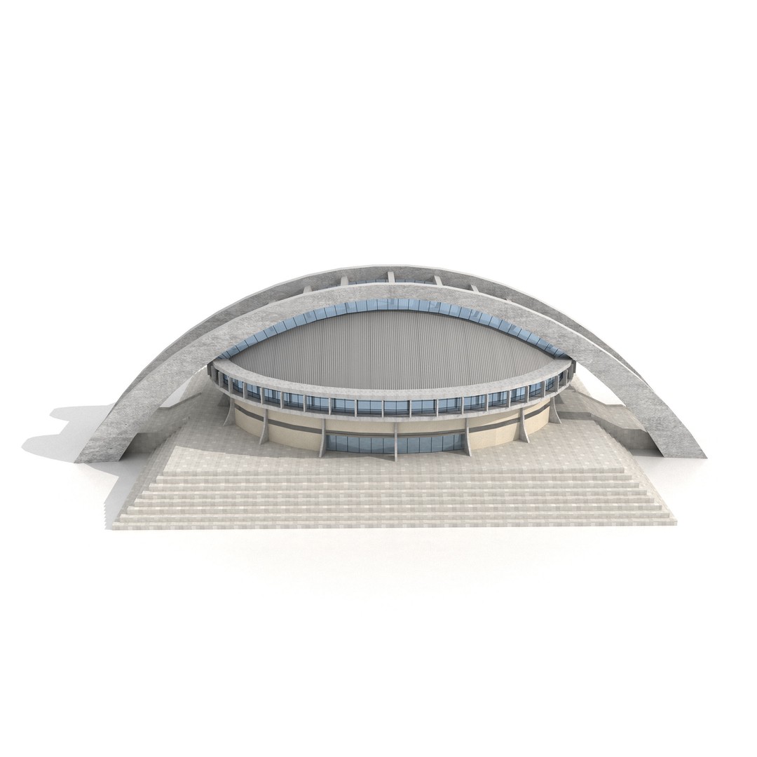 Comprehensive Sports Complex 3D Model – High Poly PBR Asset, FBX - View 7