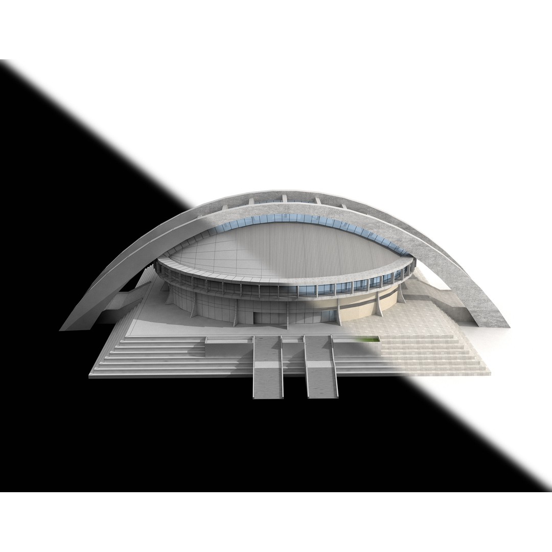 Comprehensive Sports Complex 3D Model – High Poly PBR Asset, FBX - View 9