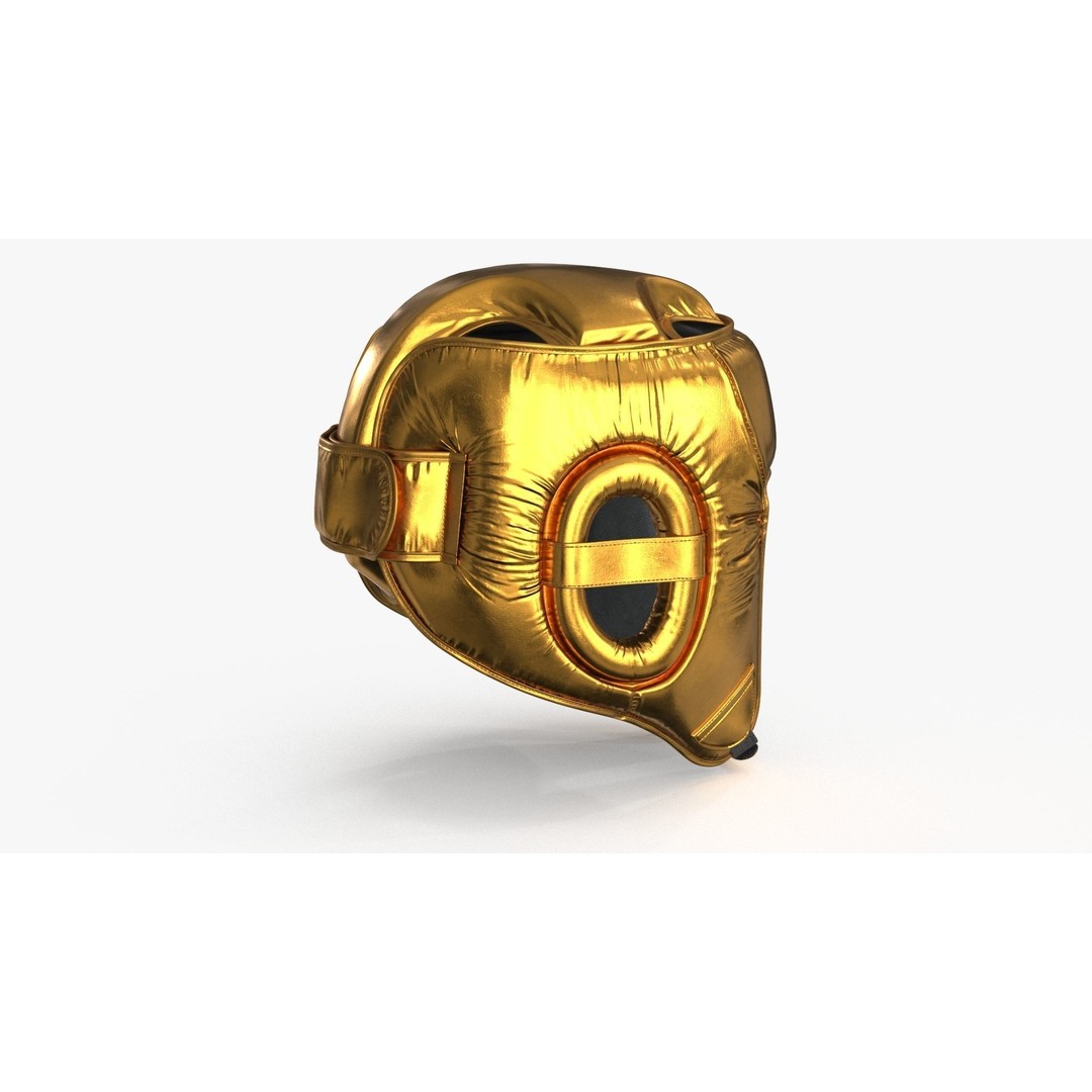 Boxing Training Helmet 3D Model – Low Poly PBR Game Asset, FBX, OBJ - View 10