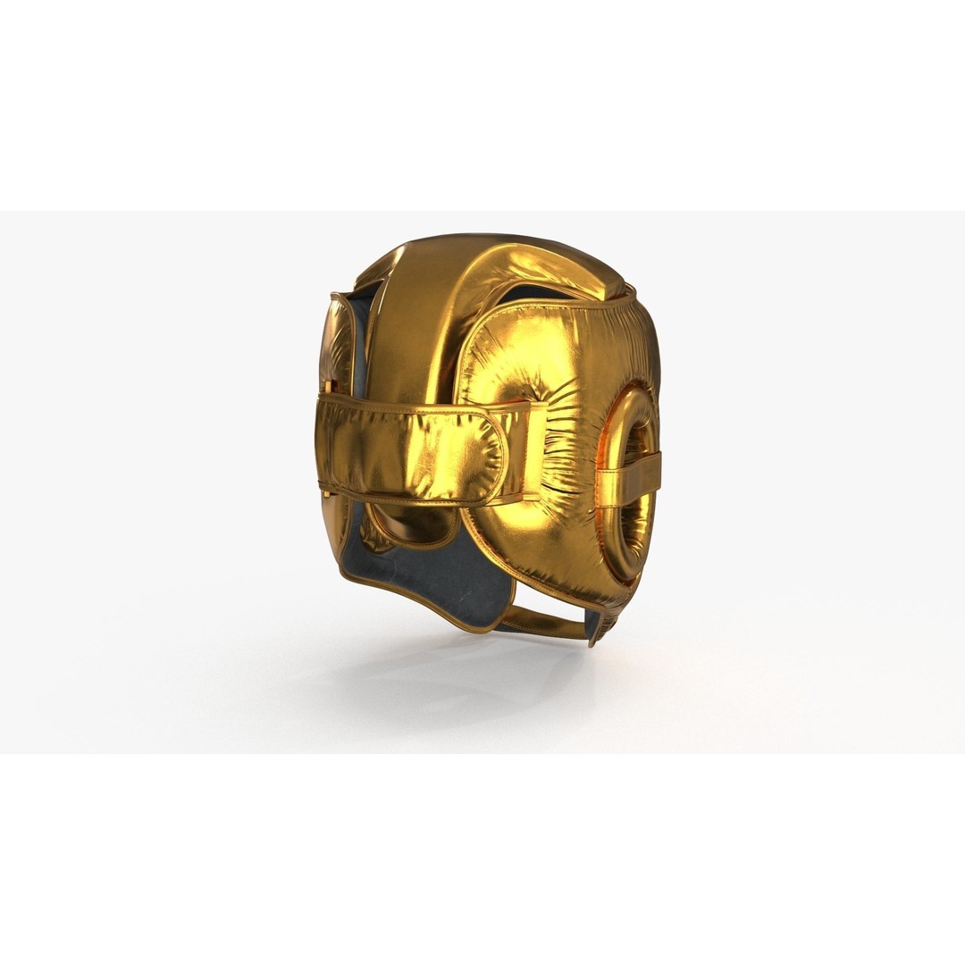 Boxing Training Helmet 3D Model – Low Poly PBR Game Asset, FBX, OBJ - View 11