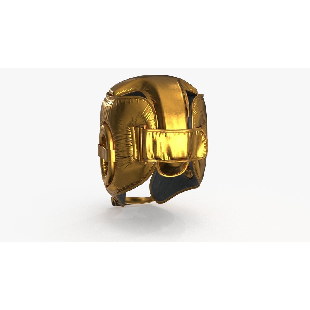 Boxing Training Helmet 3D Model – Low Poly PBR Game Asset, FBX, OBJ - View 12