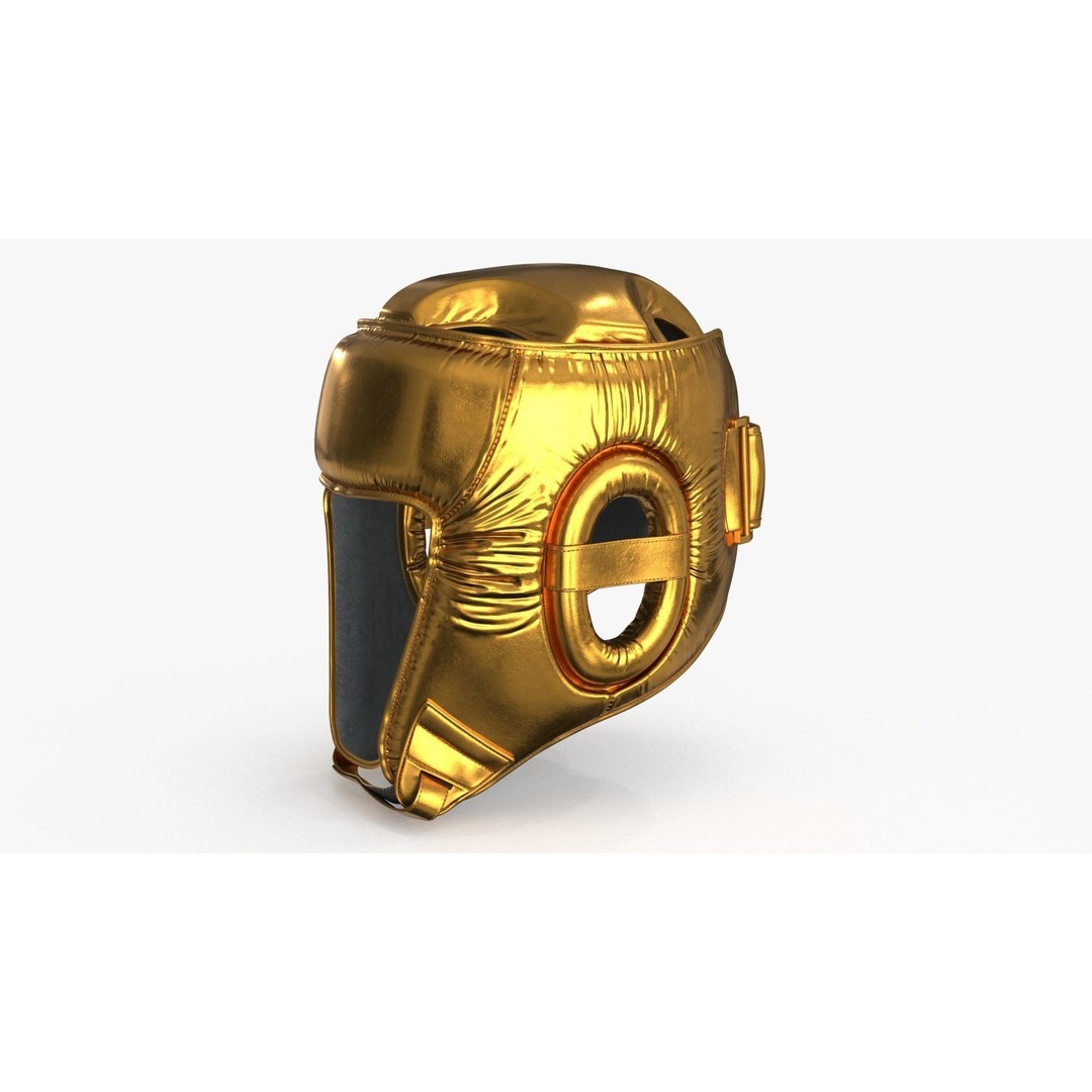 Boxing Training Helmet 3D Model – Low Poly PBR Game Asset, FBX, OBJ - View 14