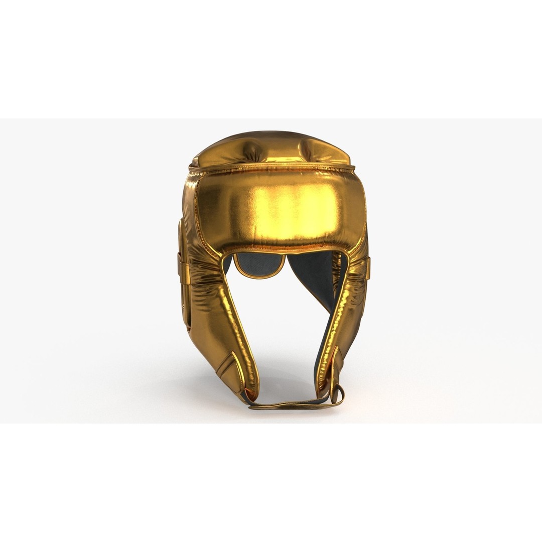 Boxing Training Helmet 3D Model – Low Poly PBR Game Asset, FBX, OBJ - View 8