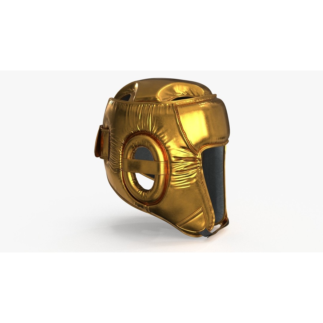 Boxing Training Helmet 3D Model – Low Poly PBR Game Asset, FBX, OBJ - View 9