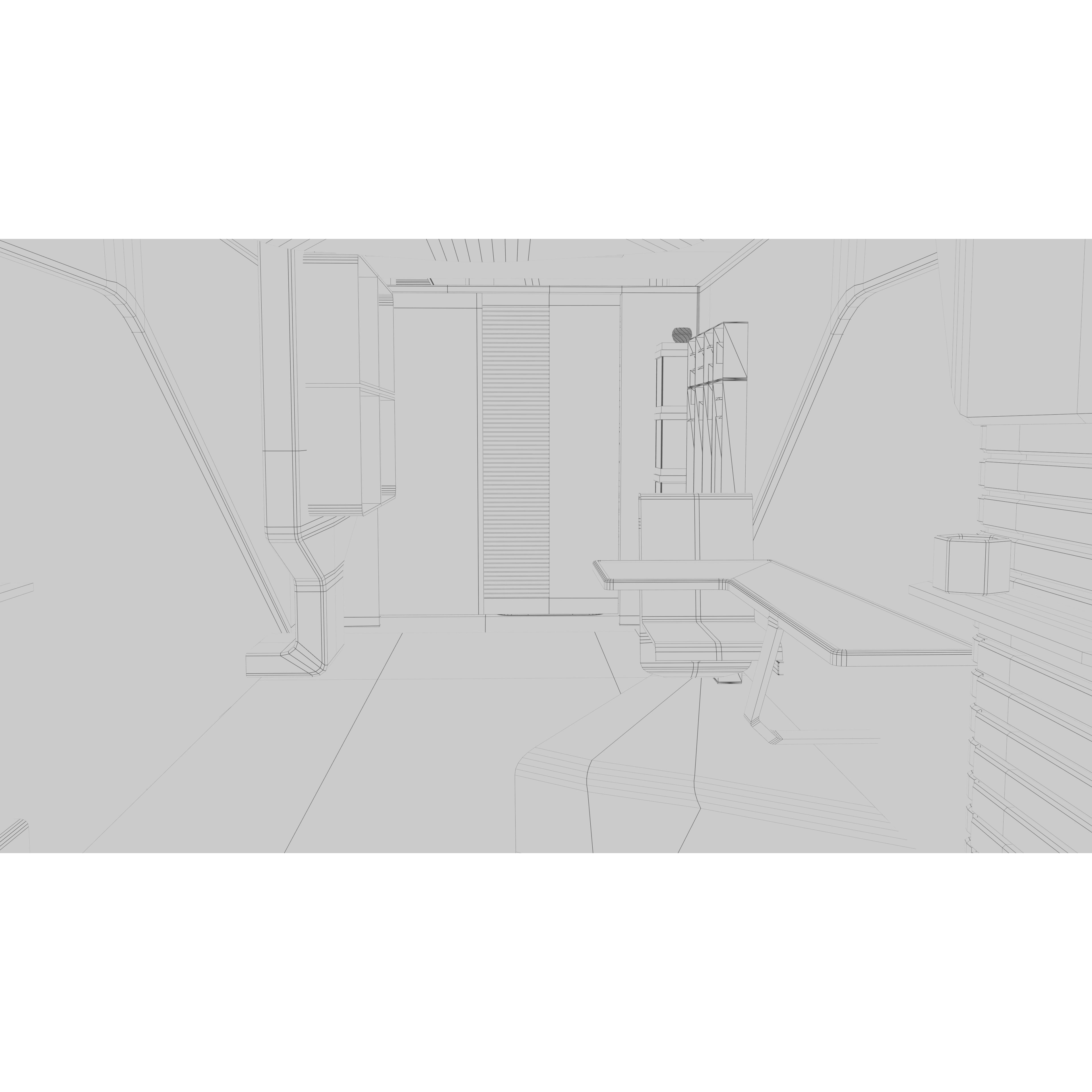 Centurion Spaceship - Low-Poly Game-Ready 3D Model - View 17