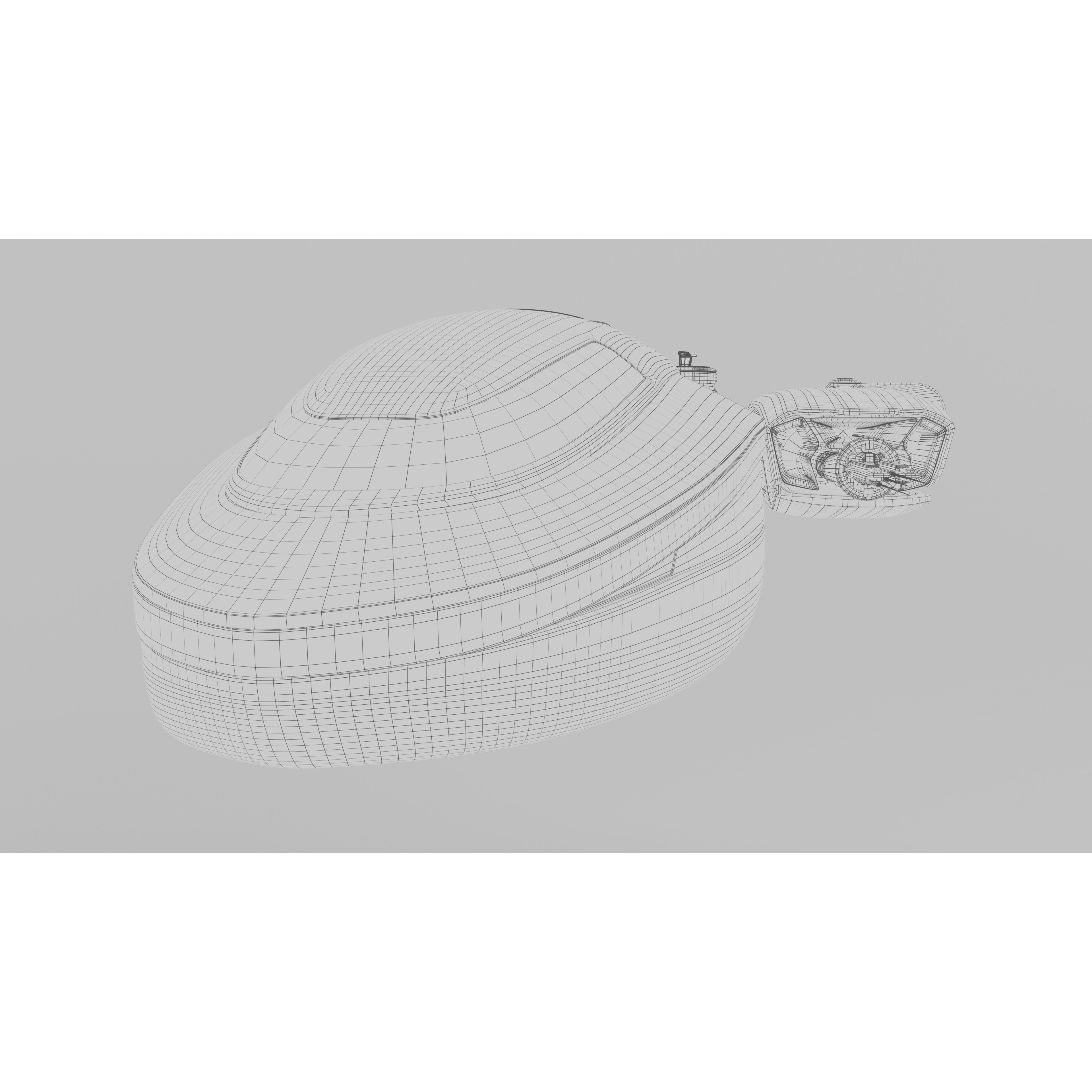 Centurion Spaceship - Low-Poly Game-Ready 3D Model - View 18