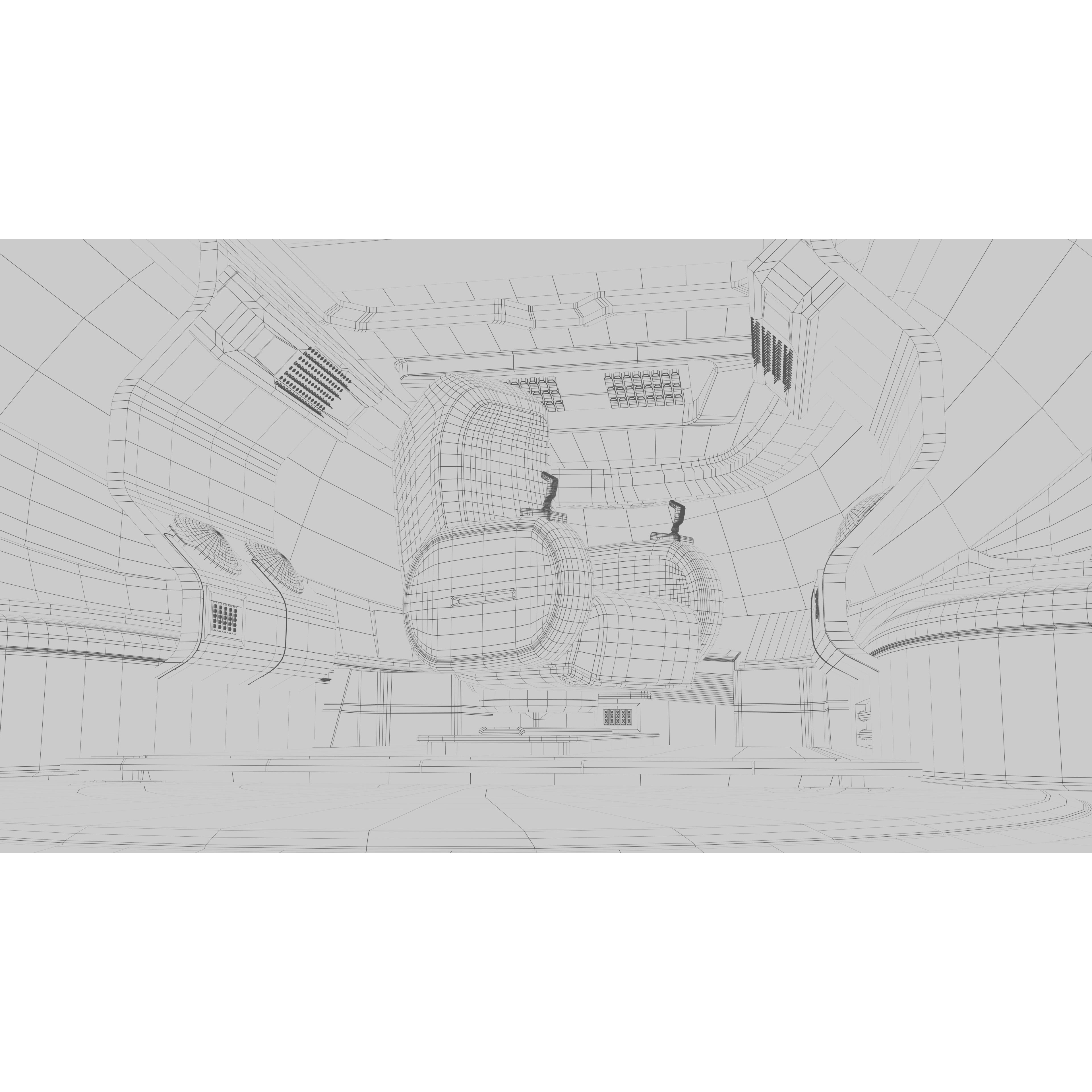 Centurion Spaceship - Low-Poly Game-Ready 3D Model - View 19