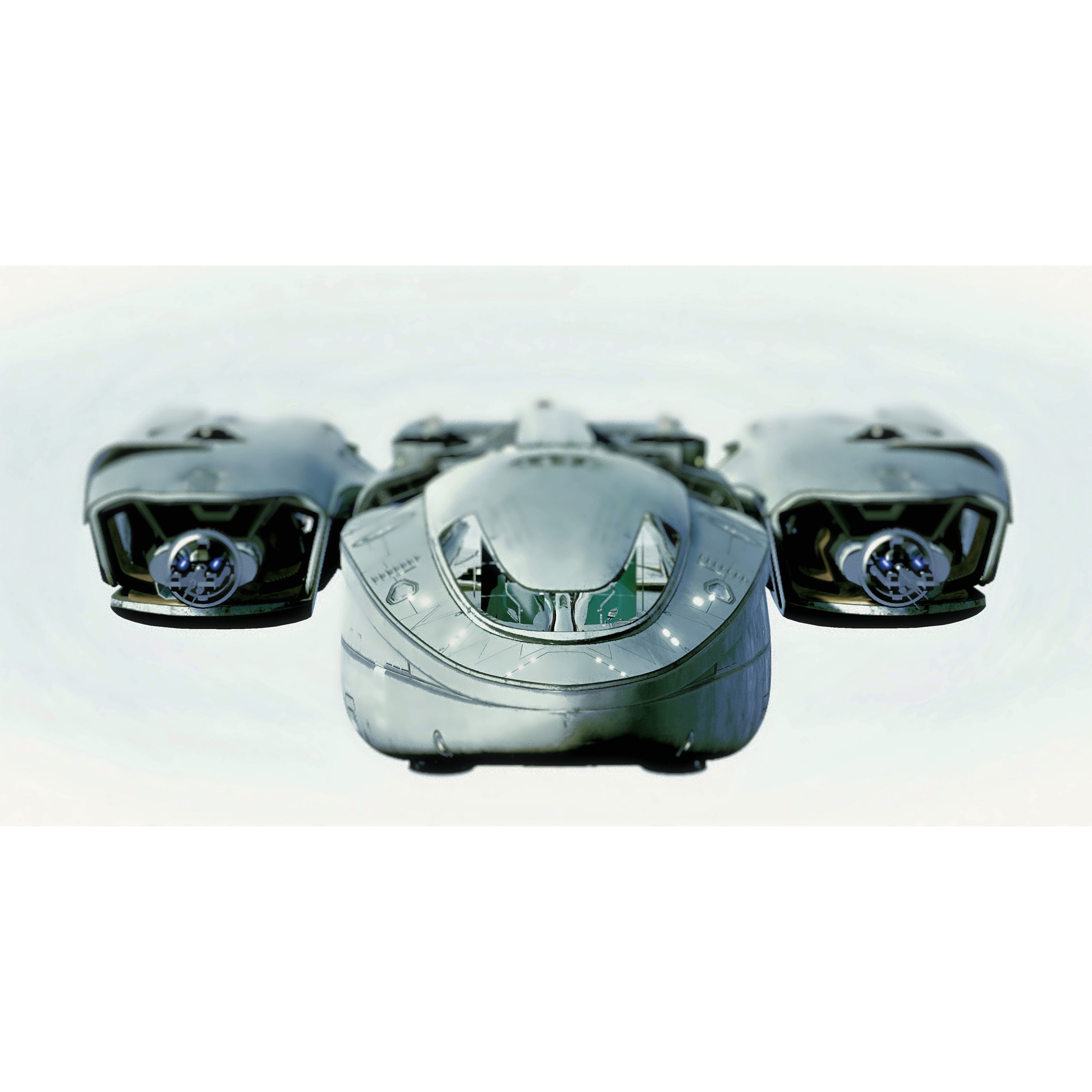 Centurion Spaceship - Low-Poly Game-Ready 3D Model - View 4