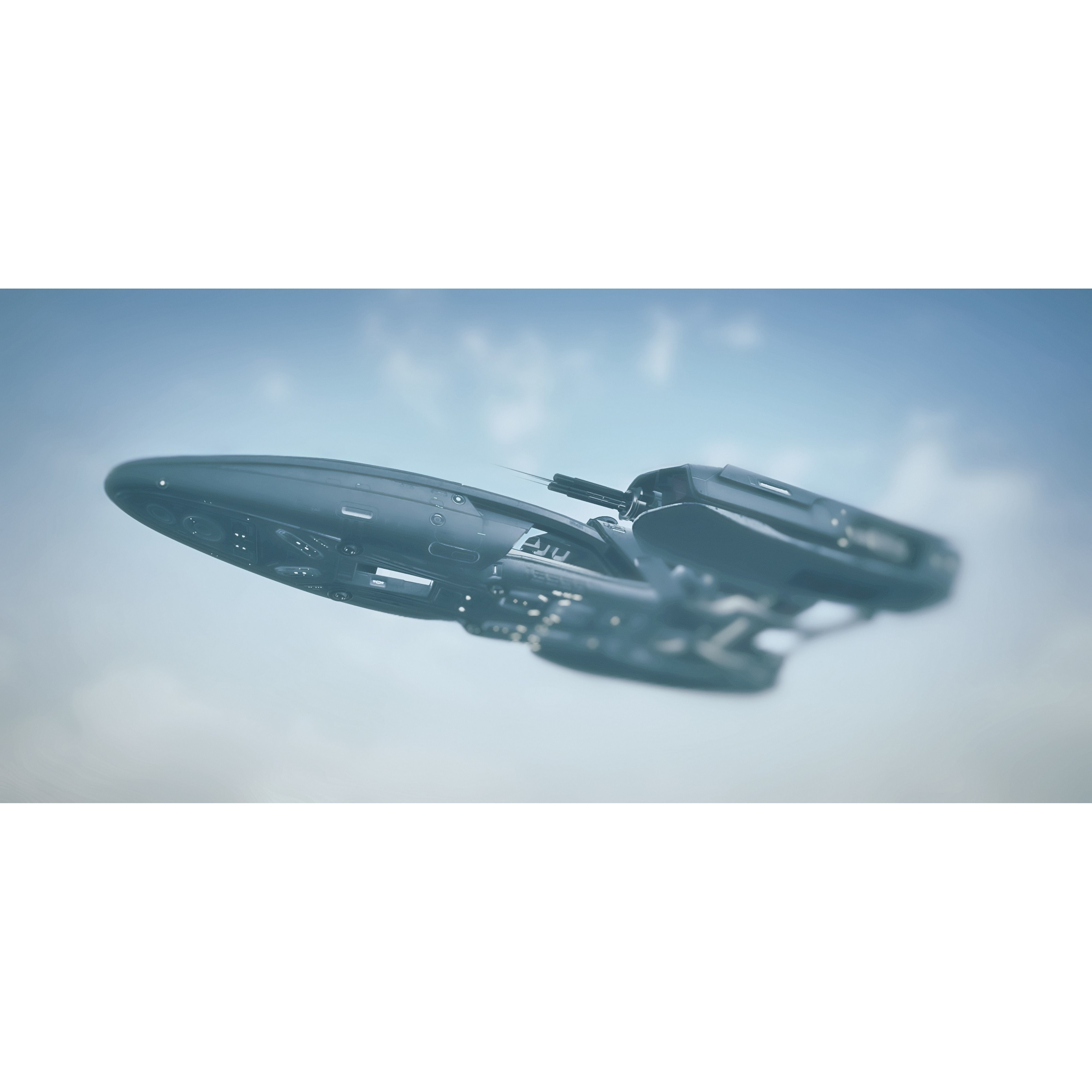Centurion Spaceship - Low-Poly Game-Ready 3D Model - View 5