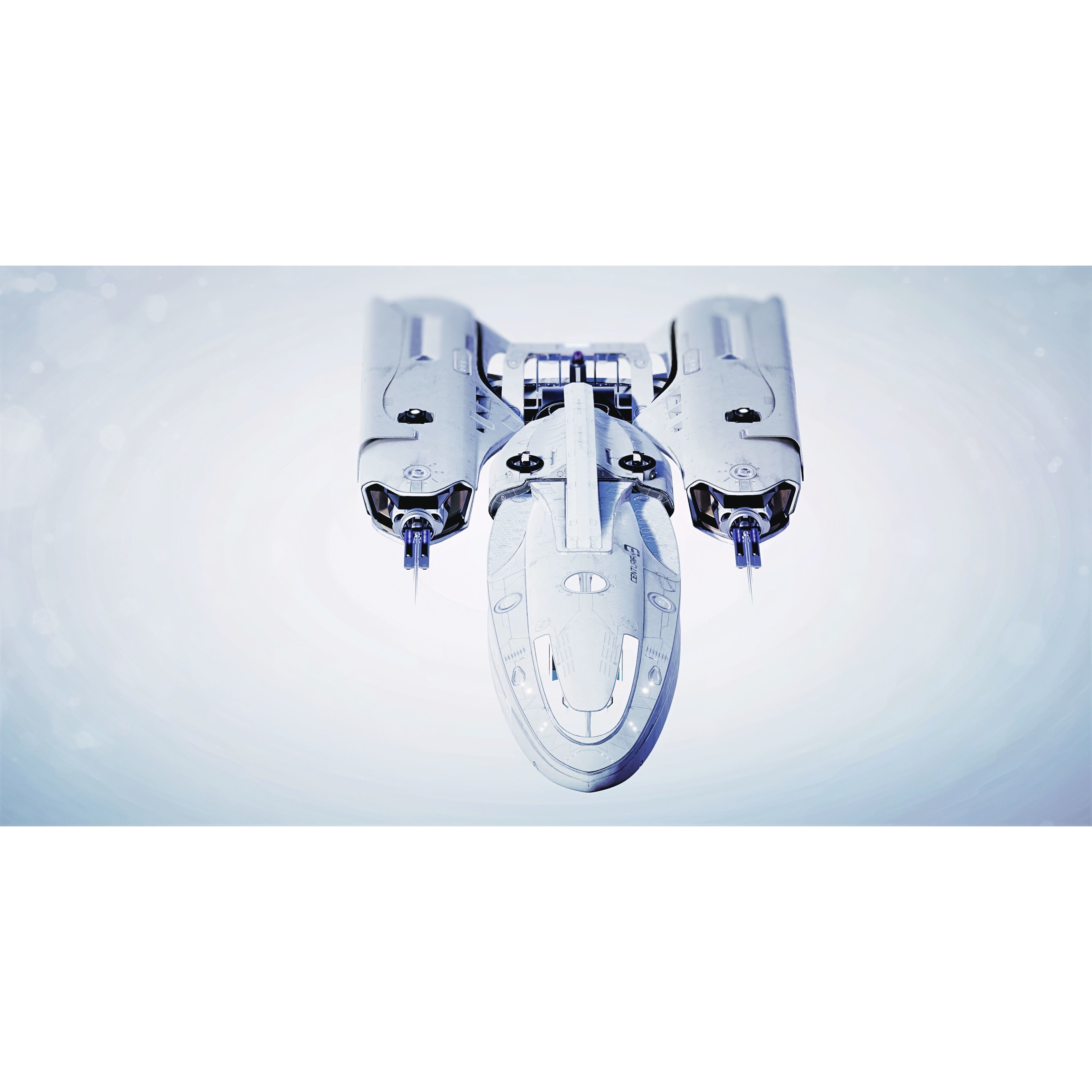 Centurion Spaceship - Low-Poly Game-Ready 3D Model - View 8