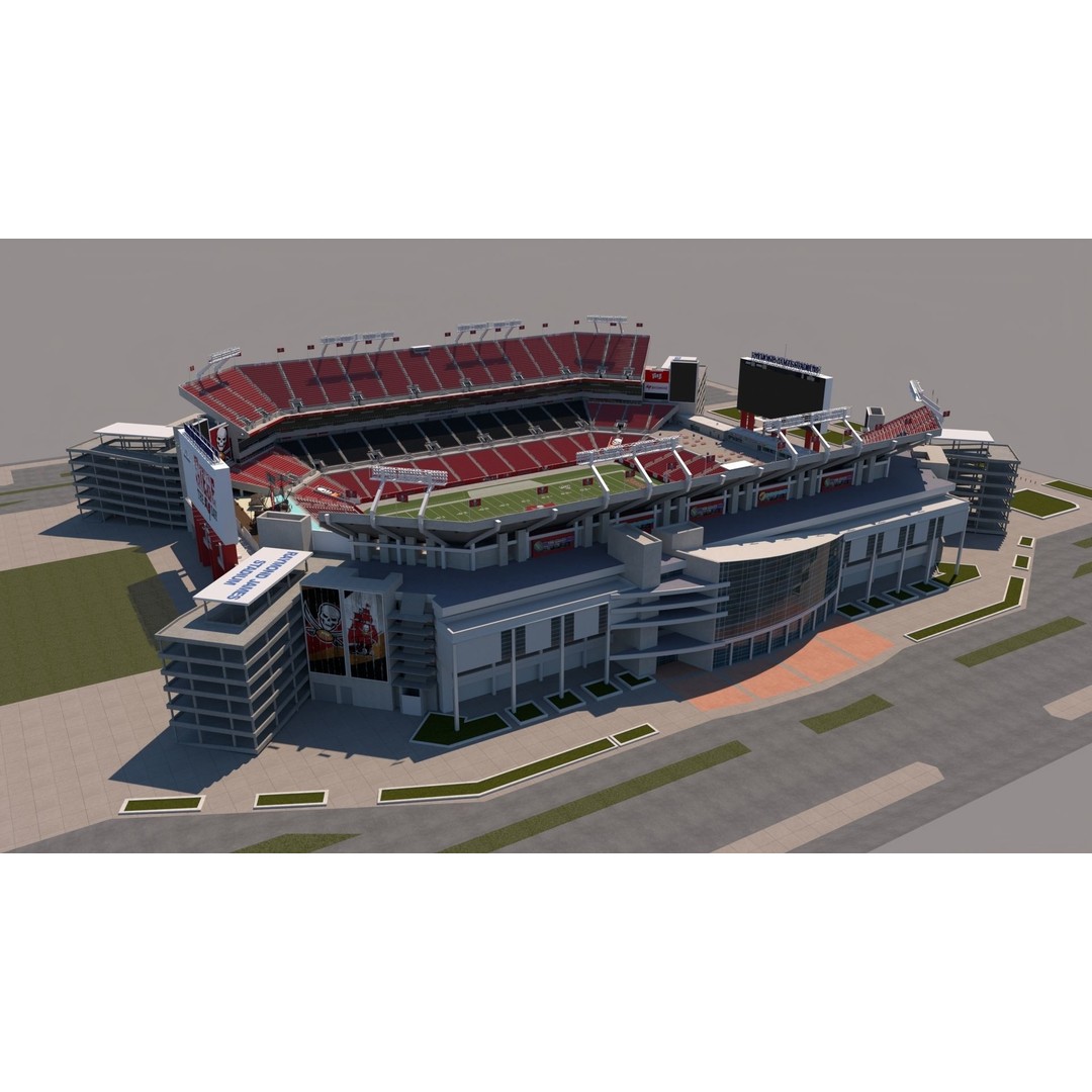 Raymond James Stadium 3D Model – High Poly Venue for Unreal Engine - View 10