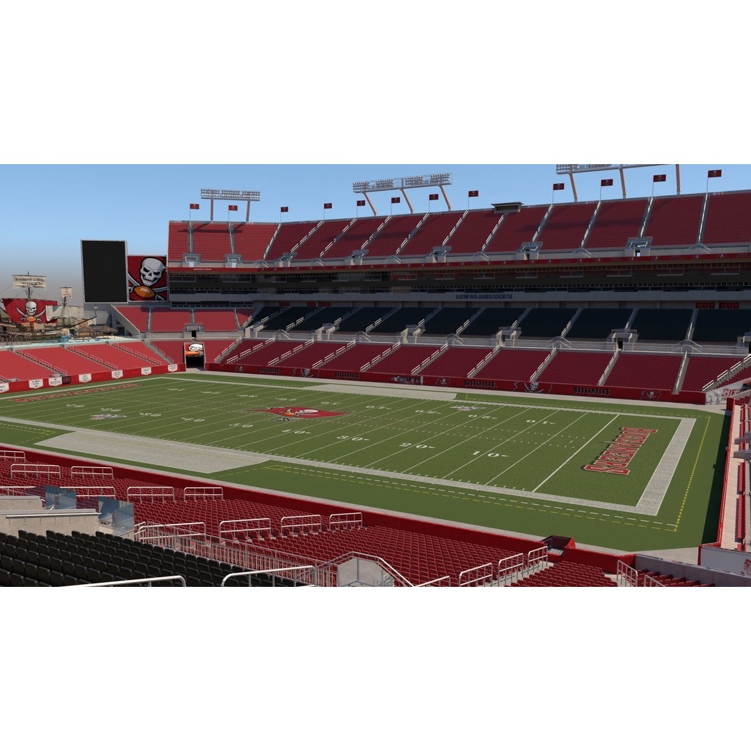 Raymond James Stadium 3D Model – High Poly Venue for Unreal Engine - View 11