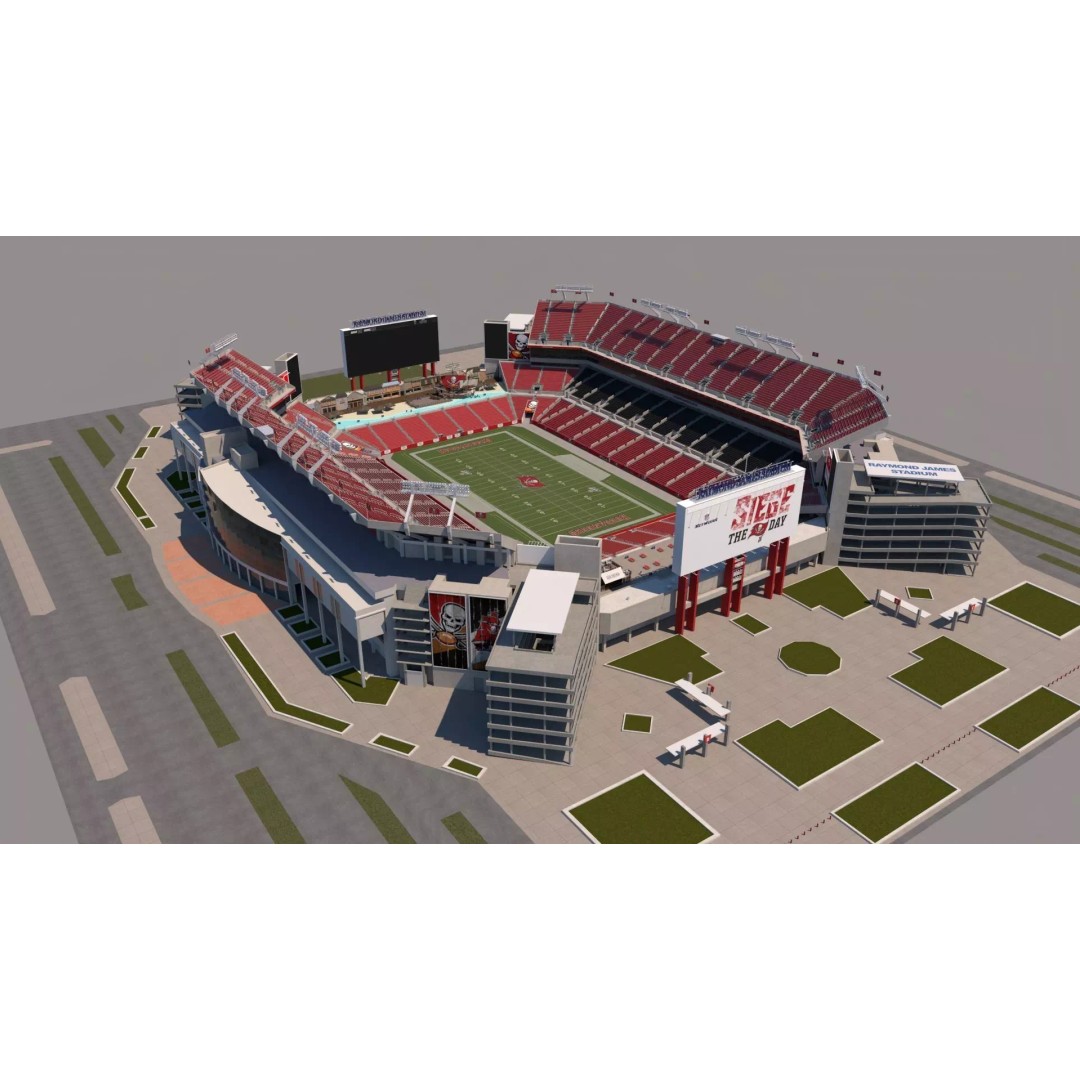 Raymond James Stadium 3D Model – High Poly Venue for Unreal Engine - View 2