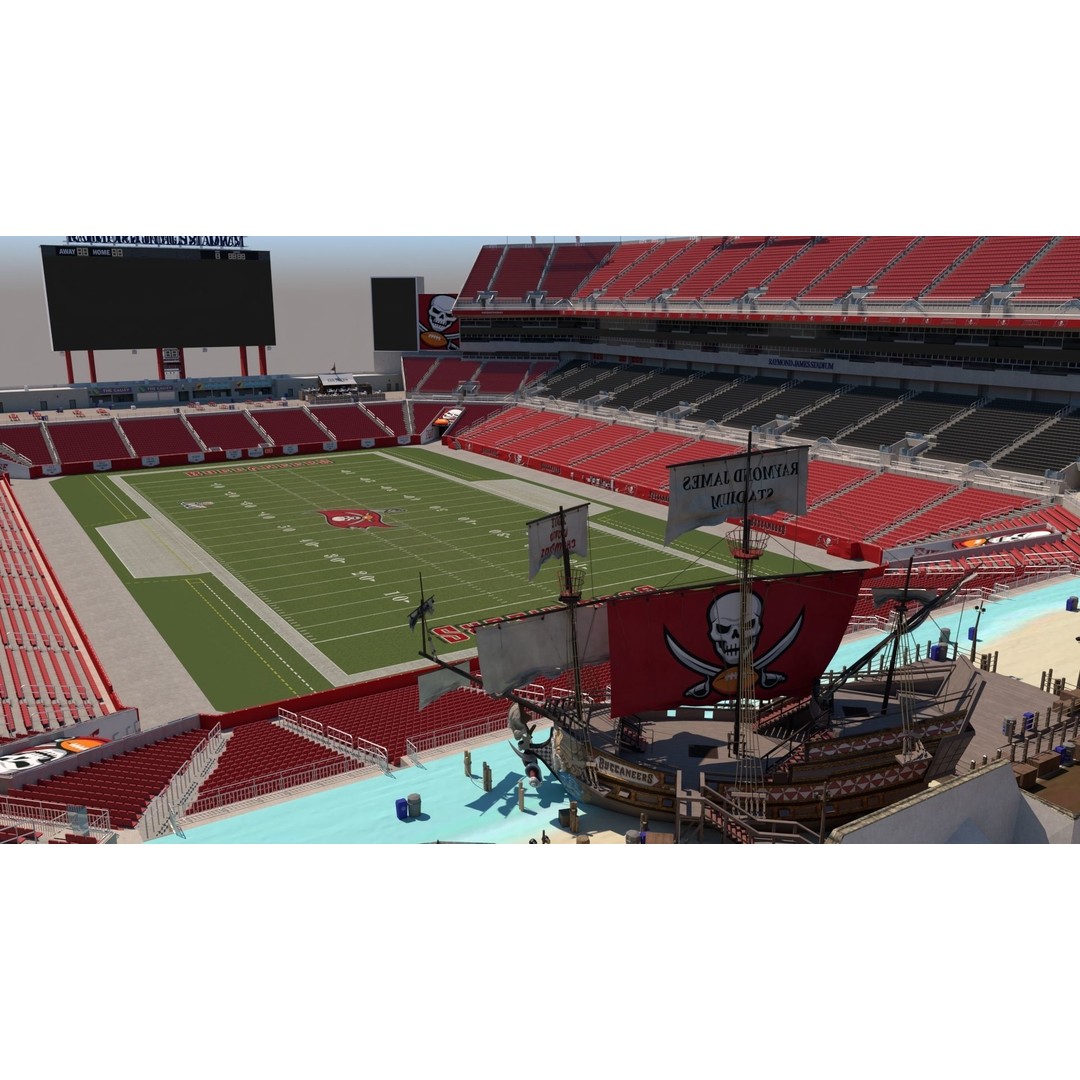 Raymond James Stadium 3D Model – High Poly Venue for Unreal Engine - View 3