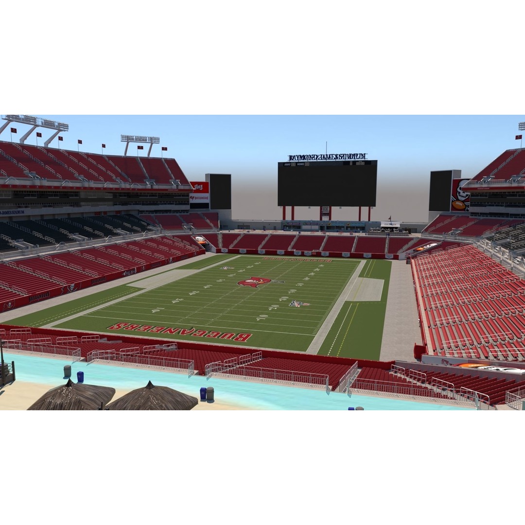 Raymond James Stadium 3D Model – High Poly Venue for Unreal Engine - View 4