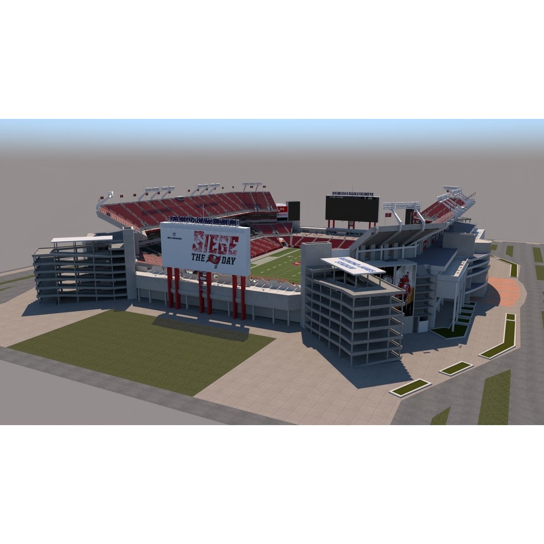 Raymond James Stadium 3D Model – High Poly Venue for Unreal Engine - View 7