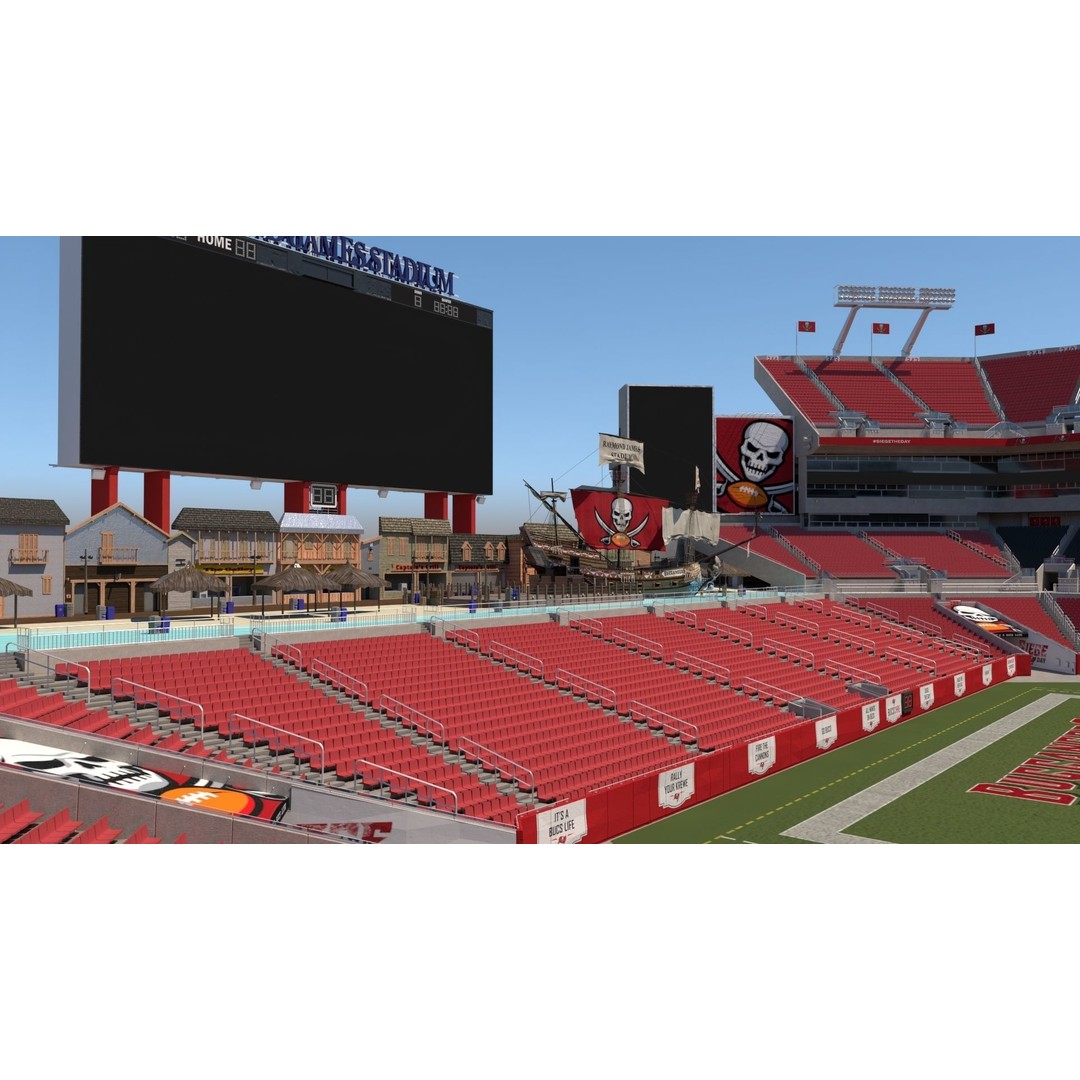 Raymond James Stadium 3D Model – High Poly Venue for Unreal Engine - View 8
