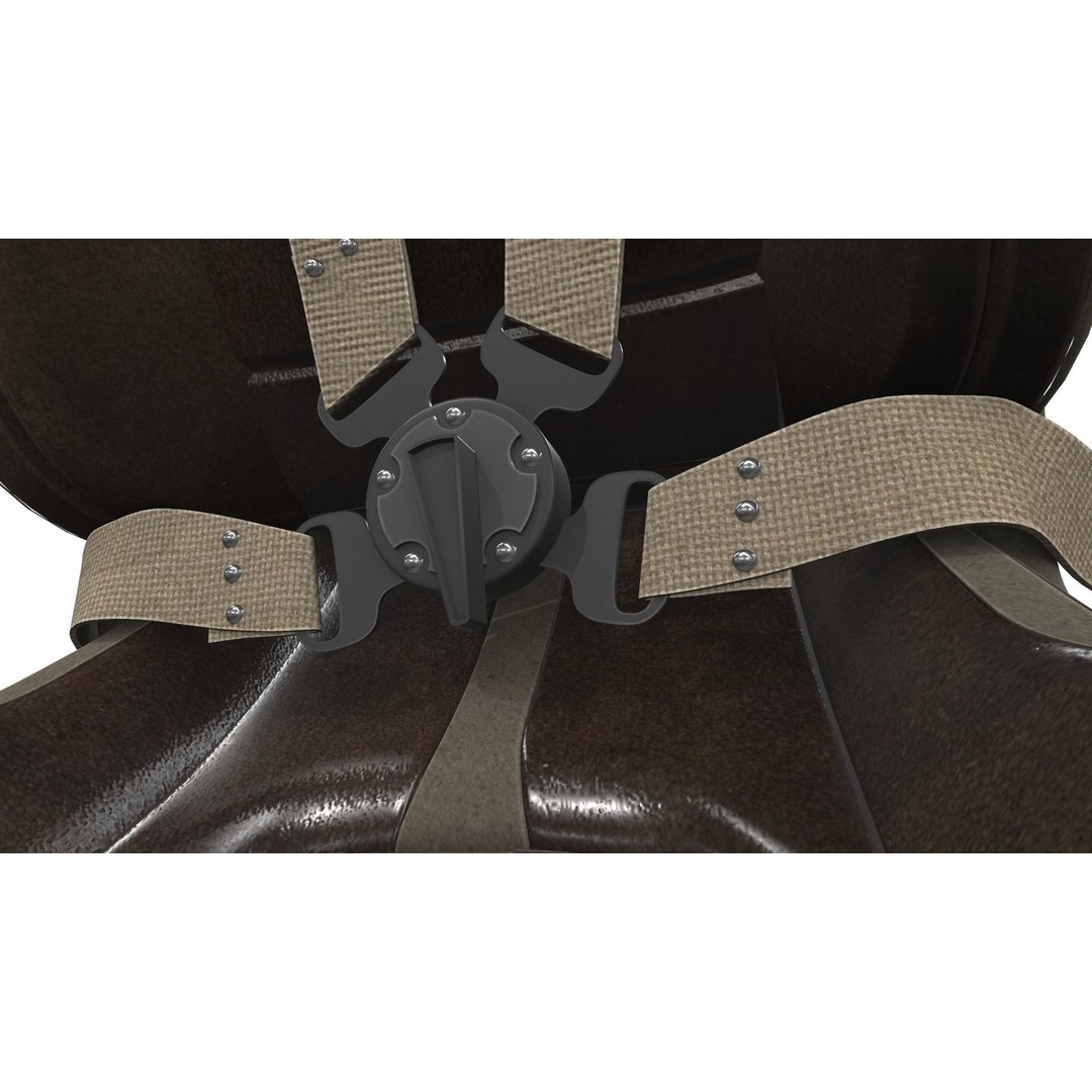 Sport Racing Car Seat 3D Model – PBR Textures, FBX, OBJ Formats - View 13