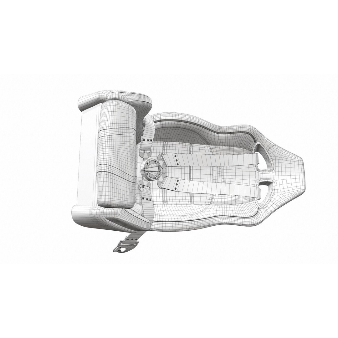 Sport Racing Car Seat 3D Model – PBR Textures, FBX, OBJ Formats - View 19
