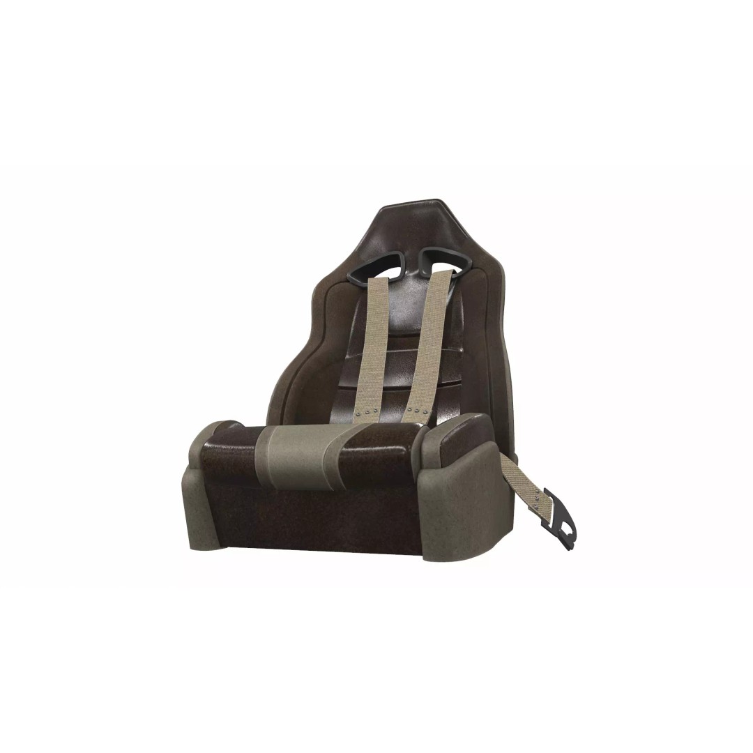 Sport Racing Car Seat 3D Model – PBR Textures, FBX, OBJ Formats - View 2