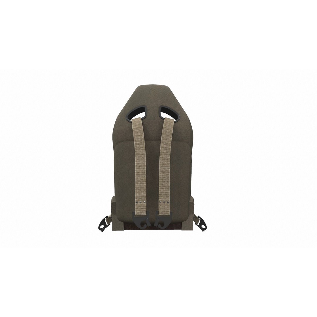 Sport Racing Car Seat 3D Model – PBR Textures, FBX, OBJ Formats - View 5