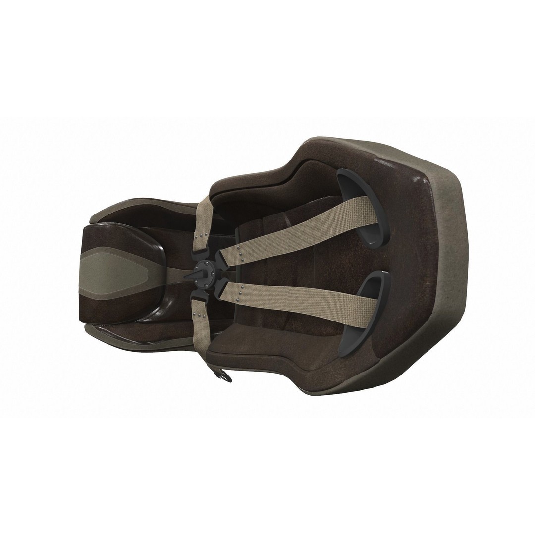 Sport Racing Car Seat 3D Model – PBR Textures, FBX, OBJ Formats - View 6