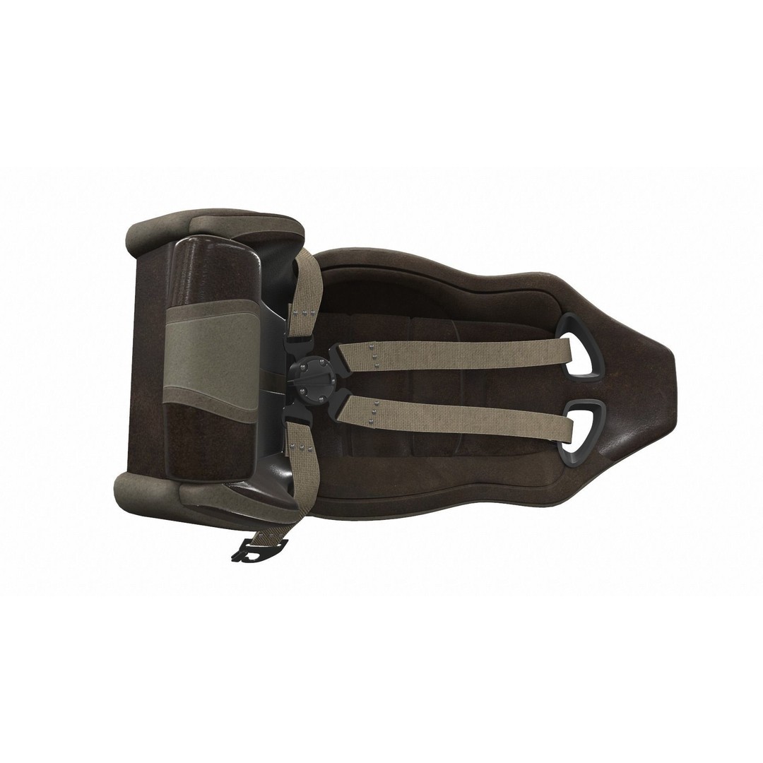 Sport Racing Car Seat 3D Model – PBR Textures, FBX, OBJ Formats - View 7