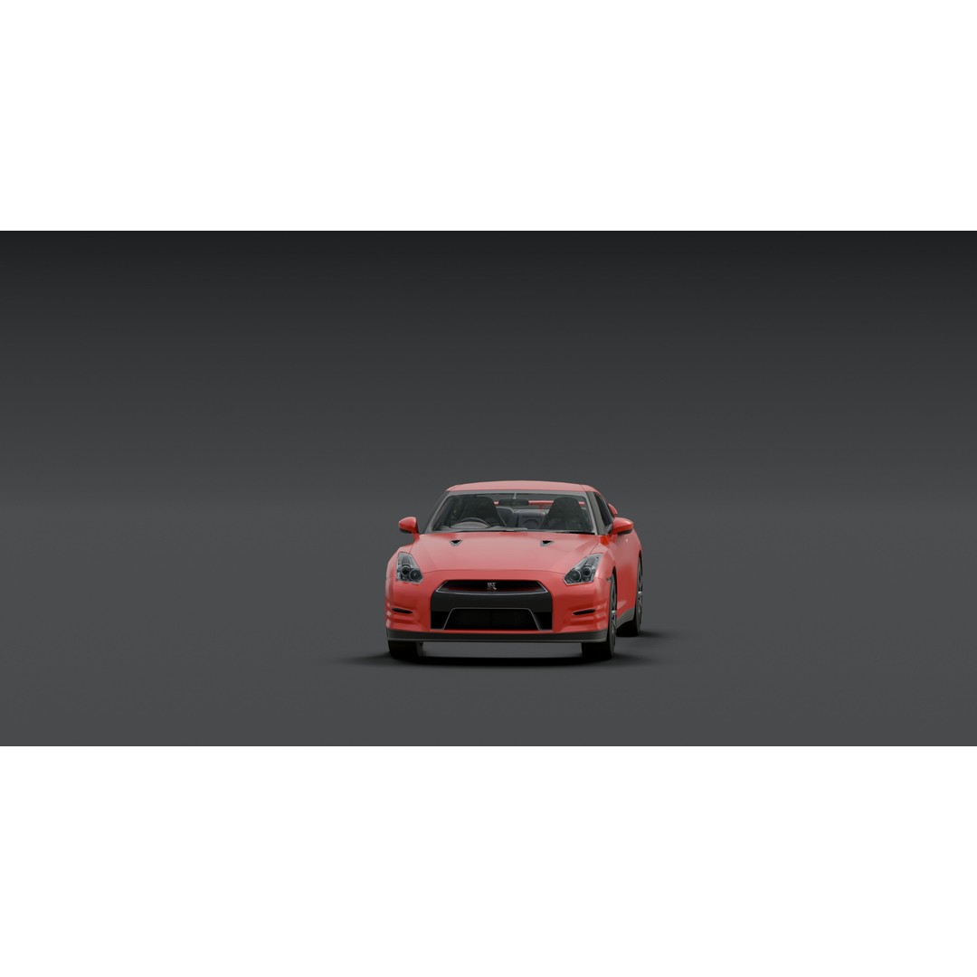 Nissan GTR VT 3D Model – Low Poly Game Asset for Blender - View 18