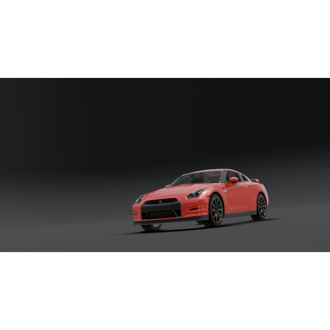 Nissan GTR VT 3D Model – Low Poly Game Asset for Blender - View 21