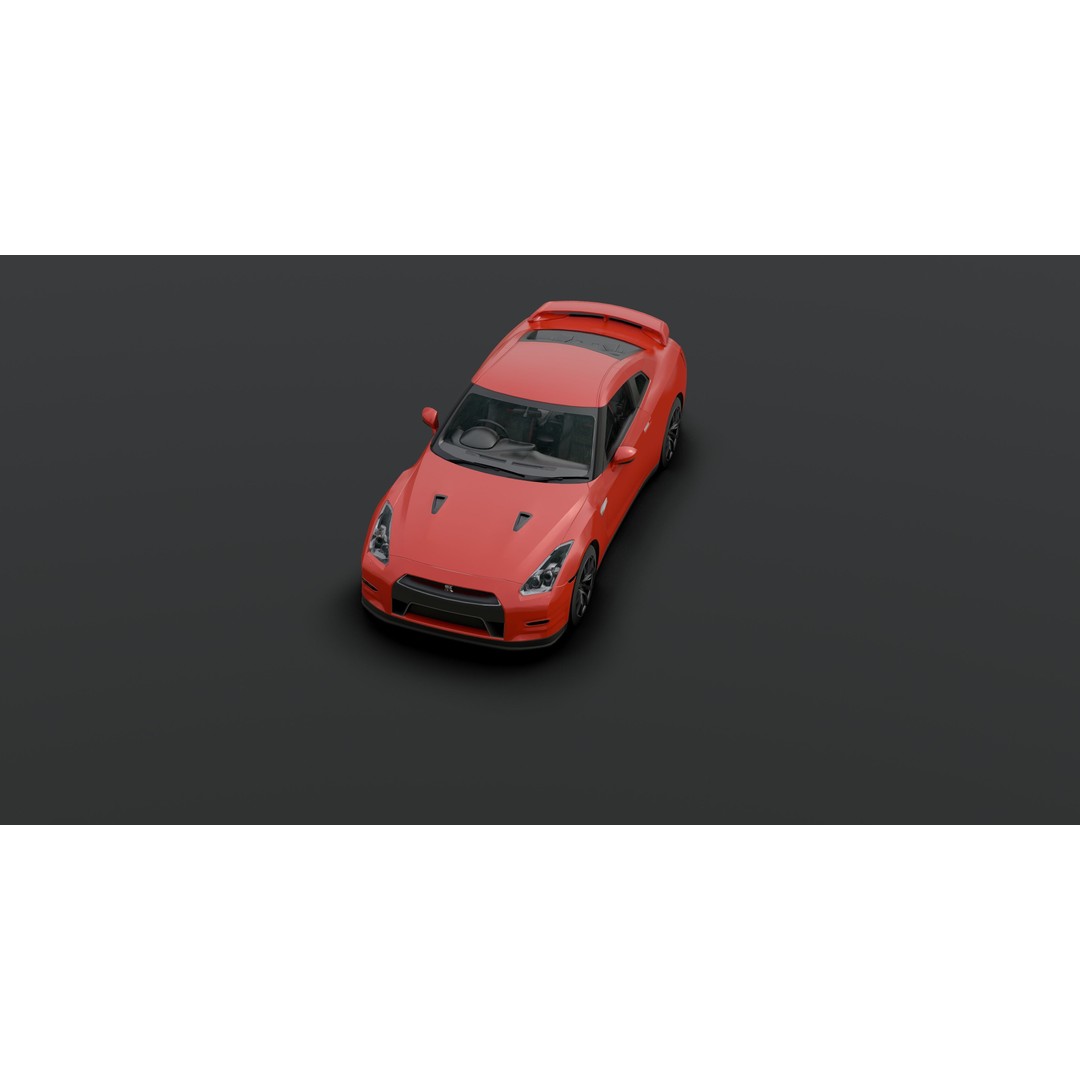 Nissan GTR VT 3D Model – Low Poly Game Asset for Blender - View 22
