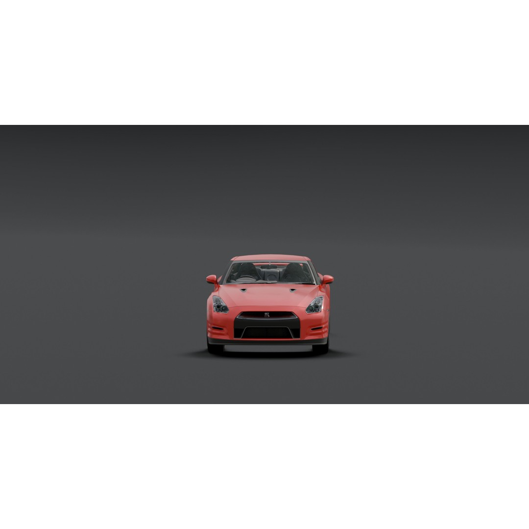 Nissan GTR VT 3D Model – Low Poly Game Asset for Blender - View 3