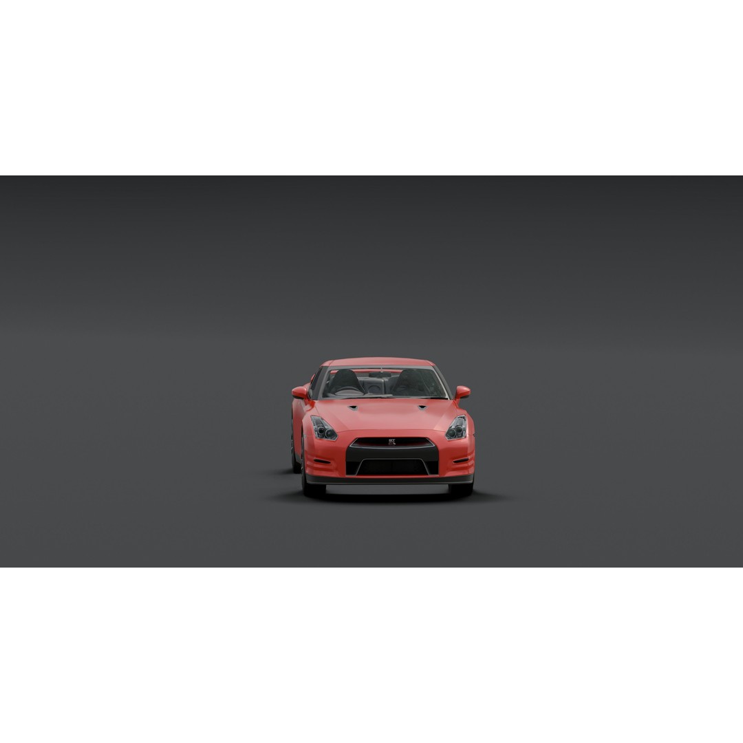 Nissan GTR VT 3D Model – Low Poly Game Asset for Blender - View 4