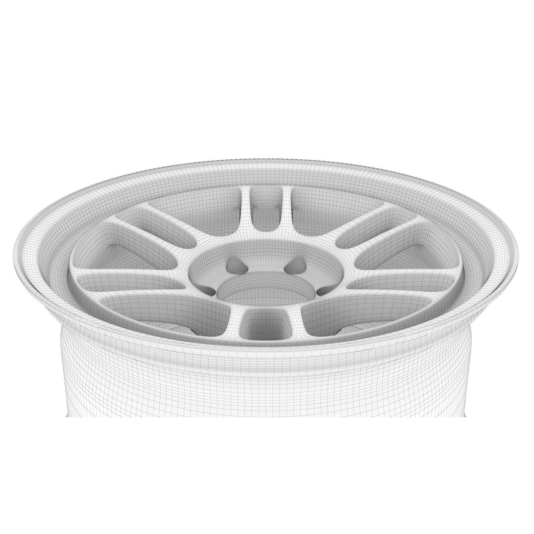 Enkei RPT1 Wheel Rim 3D Model – High Poly Game Asset, FBX, OBJ