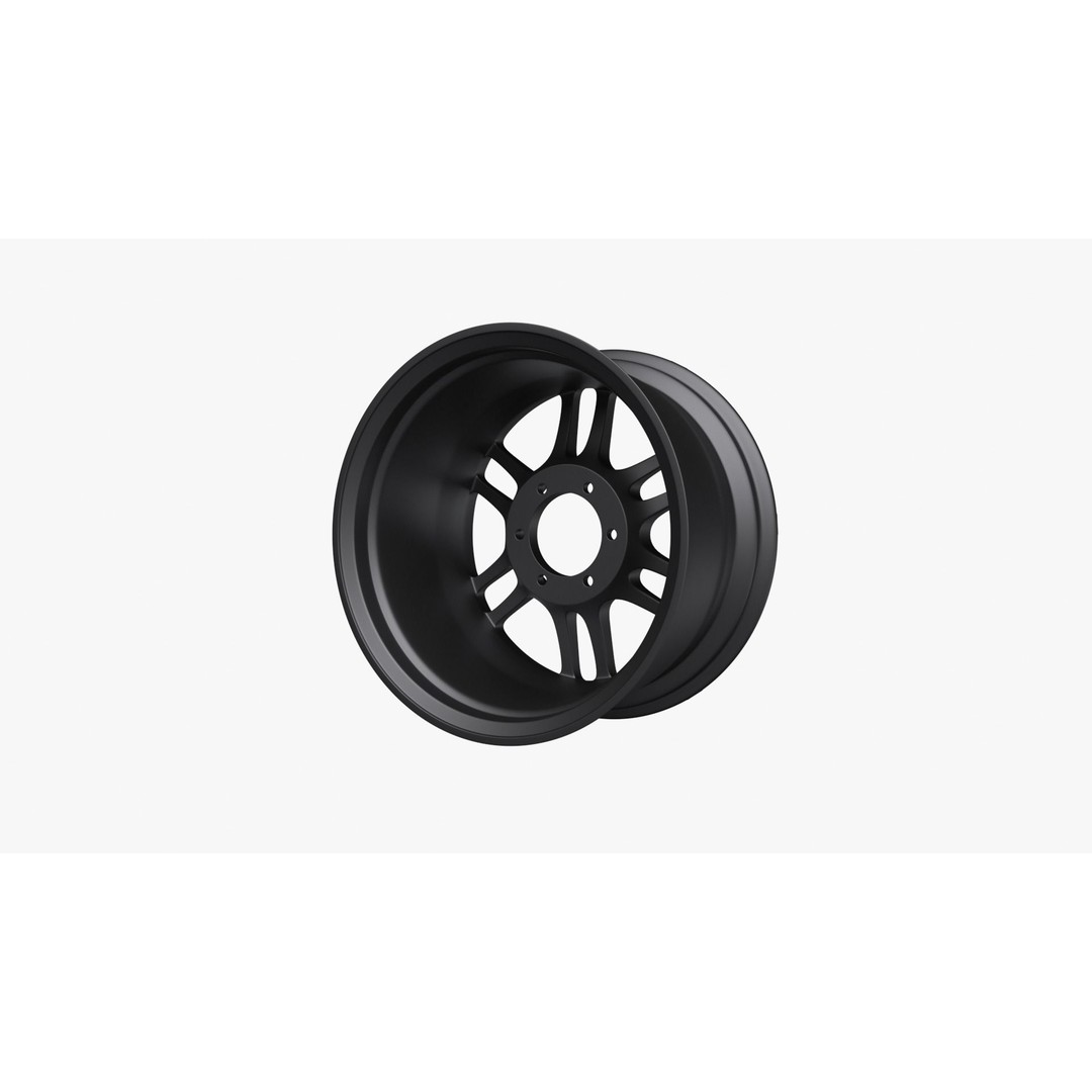 Enkei RPT1 Wheel Rim 3D Model – High Poly Game Asset, FBX, OBJ - View 4