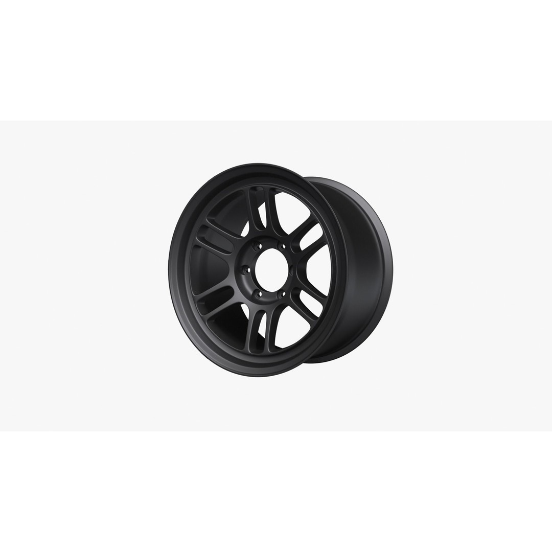 Enkei RPT1 Wheel Rim 3D Model – High Poly Game Asset, FBX, OBJ - View 7