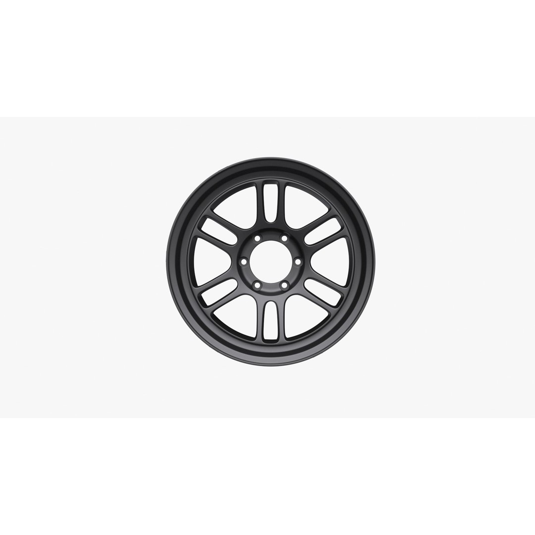 Enkei RPT1 Wheel Rim 3D Model – High Poly Game Asset, FBX, OBJ - View 8