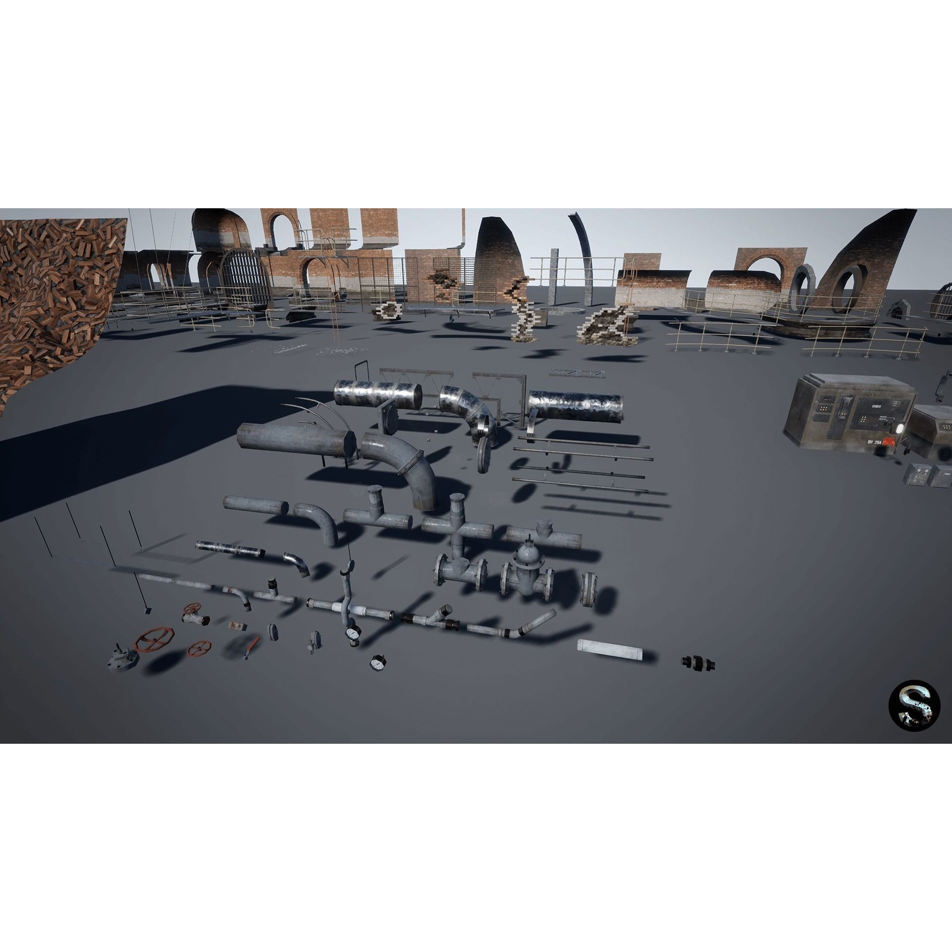 Sewerage - Low-Poly Game-Ready 3D Model