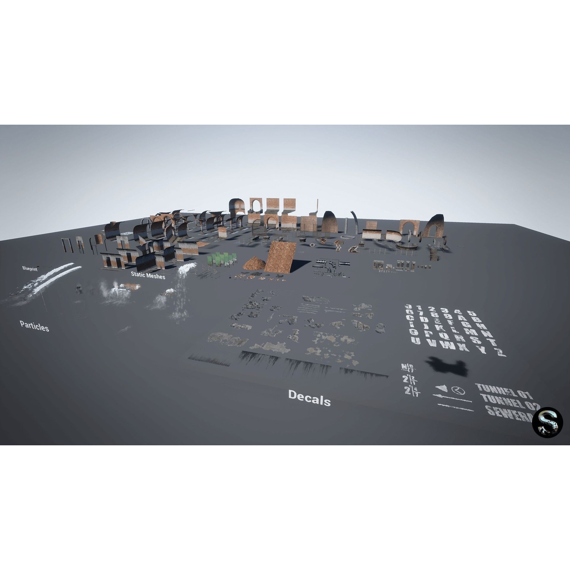 Sewerage - Low-Poly Game-Ready 3D Model - View 11