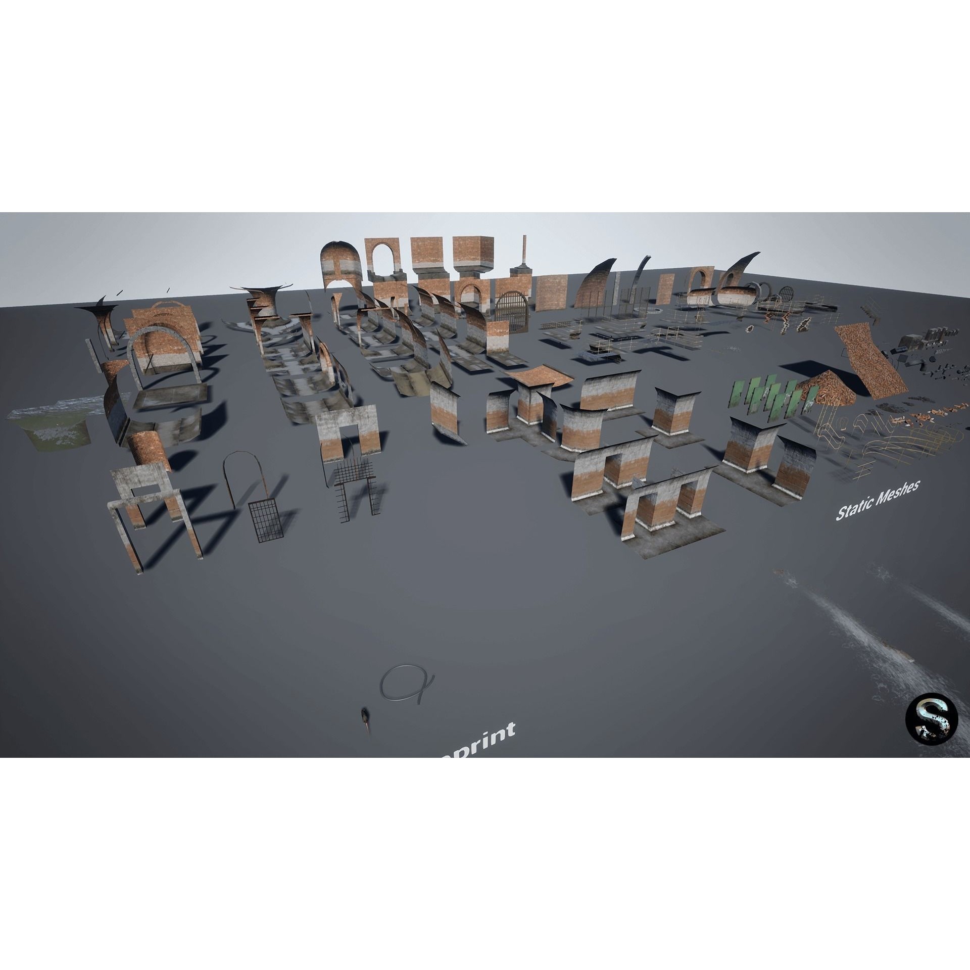 Sewerage - Low-Poly Game-Ready 3D Model - View 12