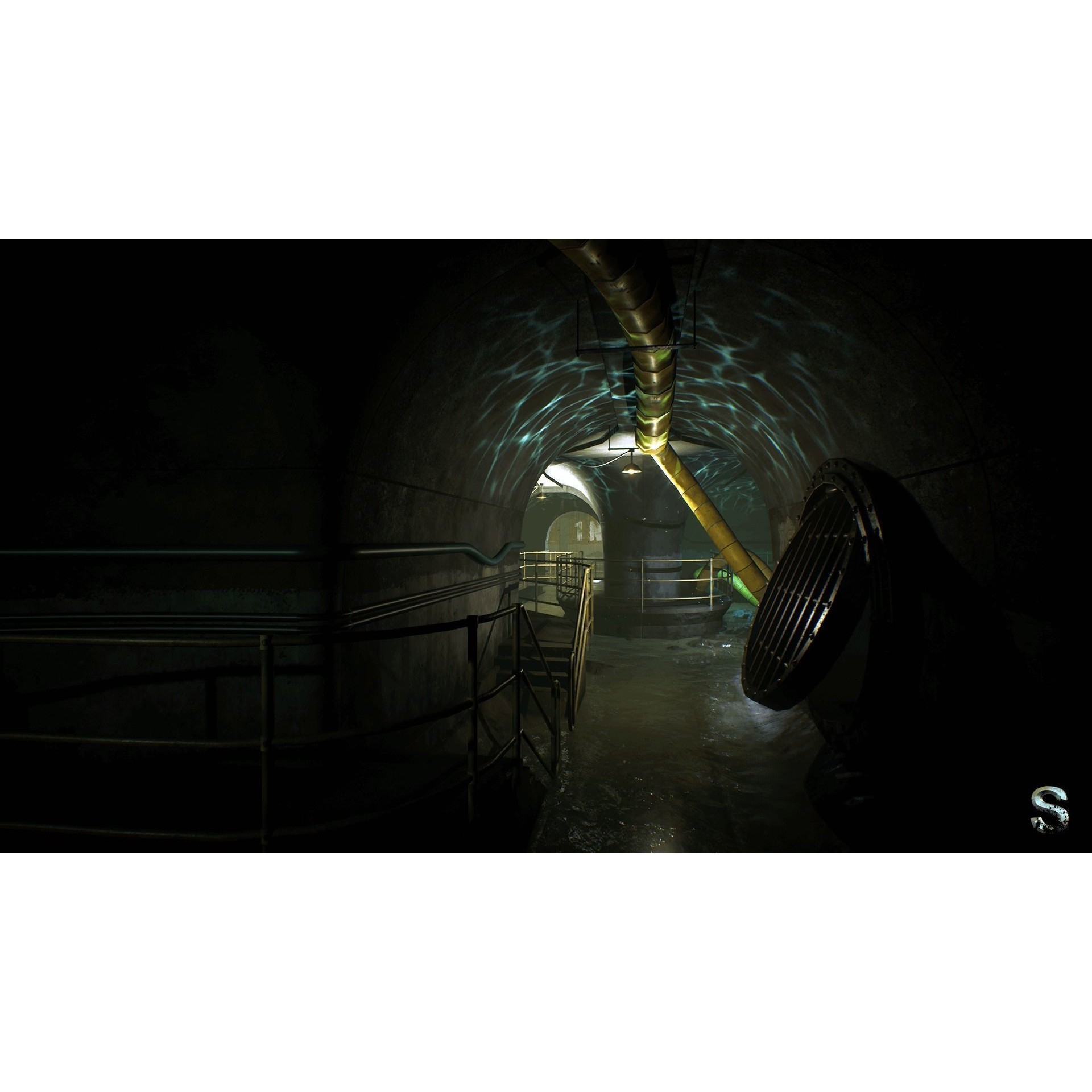 Sewerage - Low-Poly Game-Ready 3D Model - View 4