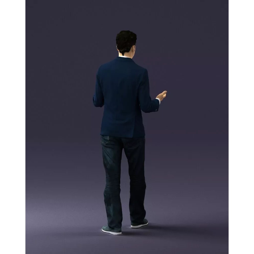 Businessman 3D Model – Realistic Character for Presentations, FBX, OBJ - View 6