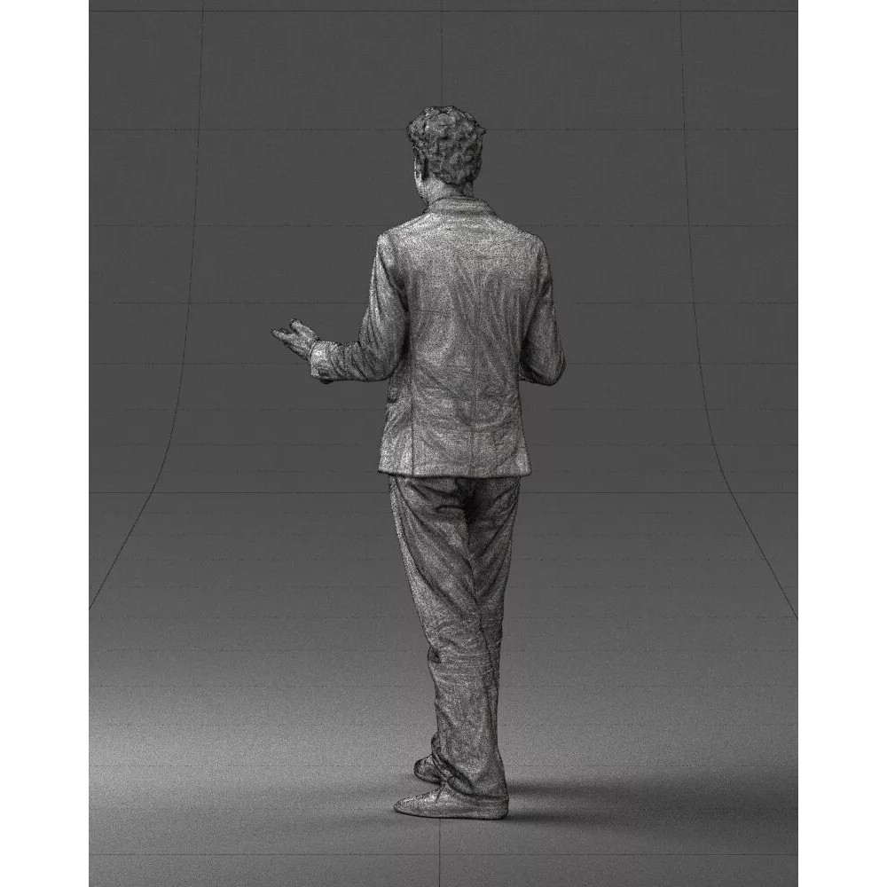 Businessman 3D Model – Realistic Character for Presentations, FBX, OBJ - View 7