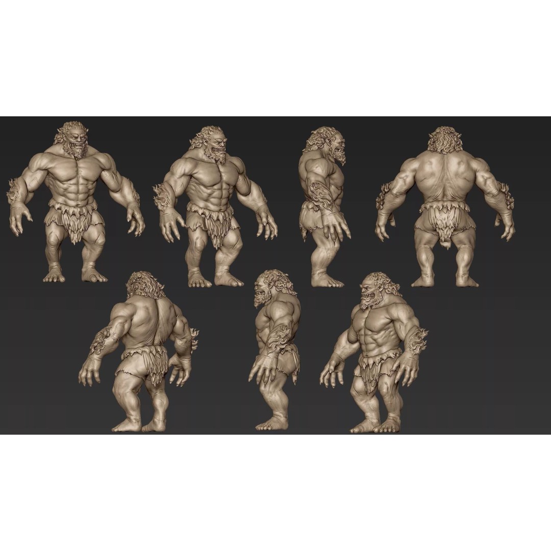 Mythology Humanoid Creature 3D Model – High Poly Zbrush Asset, ZTL & OBJ
