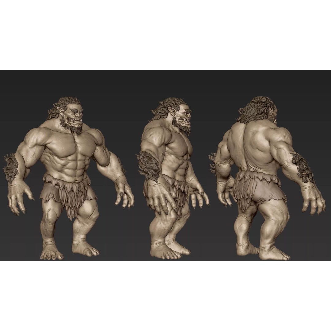 Mythology Humanoid Creature 3D Model – High Poly Zbrush Asset, ZTL & OBJ - View 11