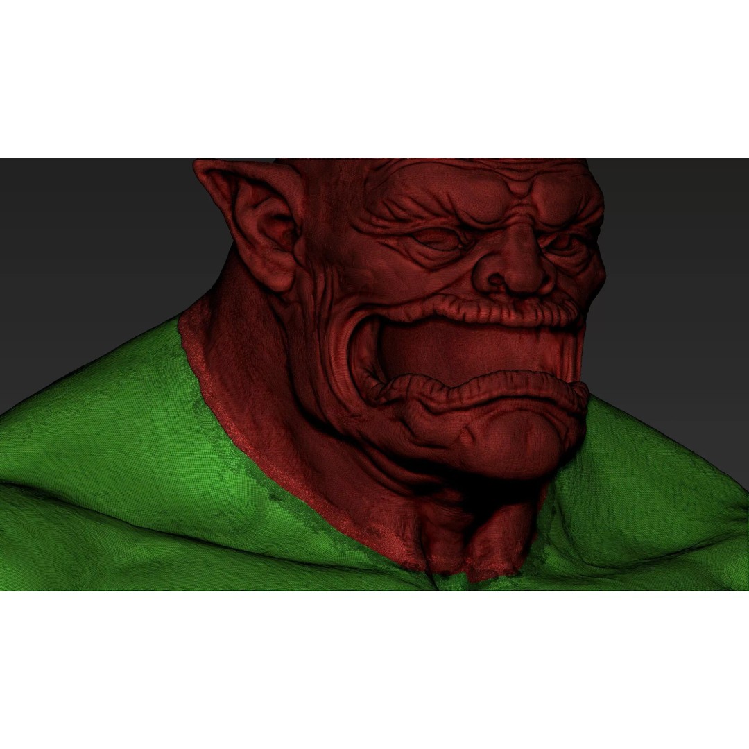 Mythology Humanoid Creature 3D Model – High Poly Zbrush Asset, ZTL & OBJ - View 13